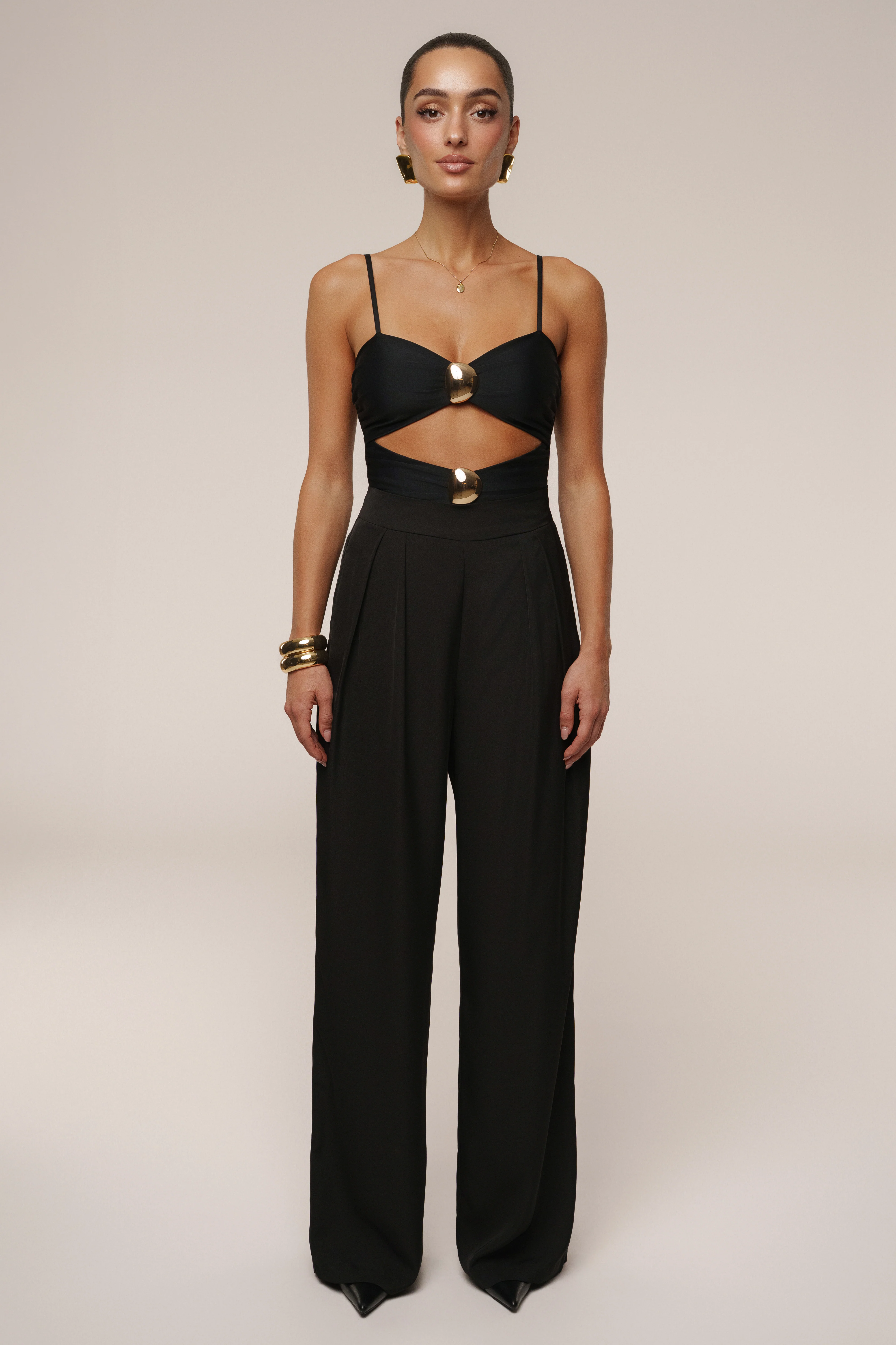 Black Aura Embellished Bodysuit - Image 3
