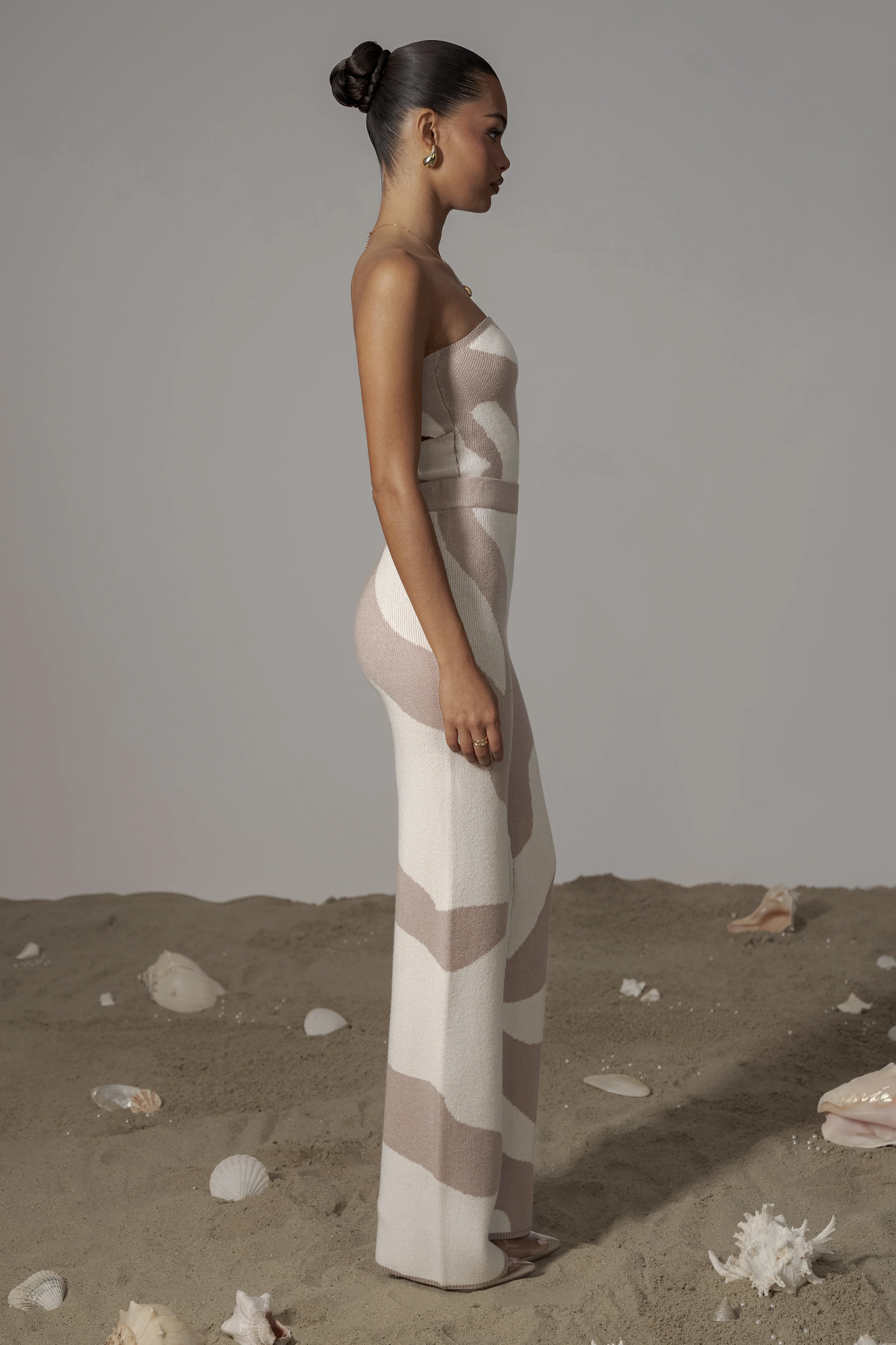 Beige Abstract Tiarra Pants - Image 10