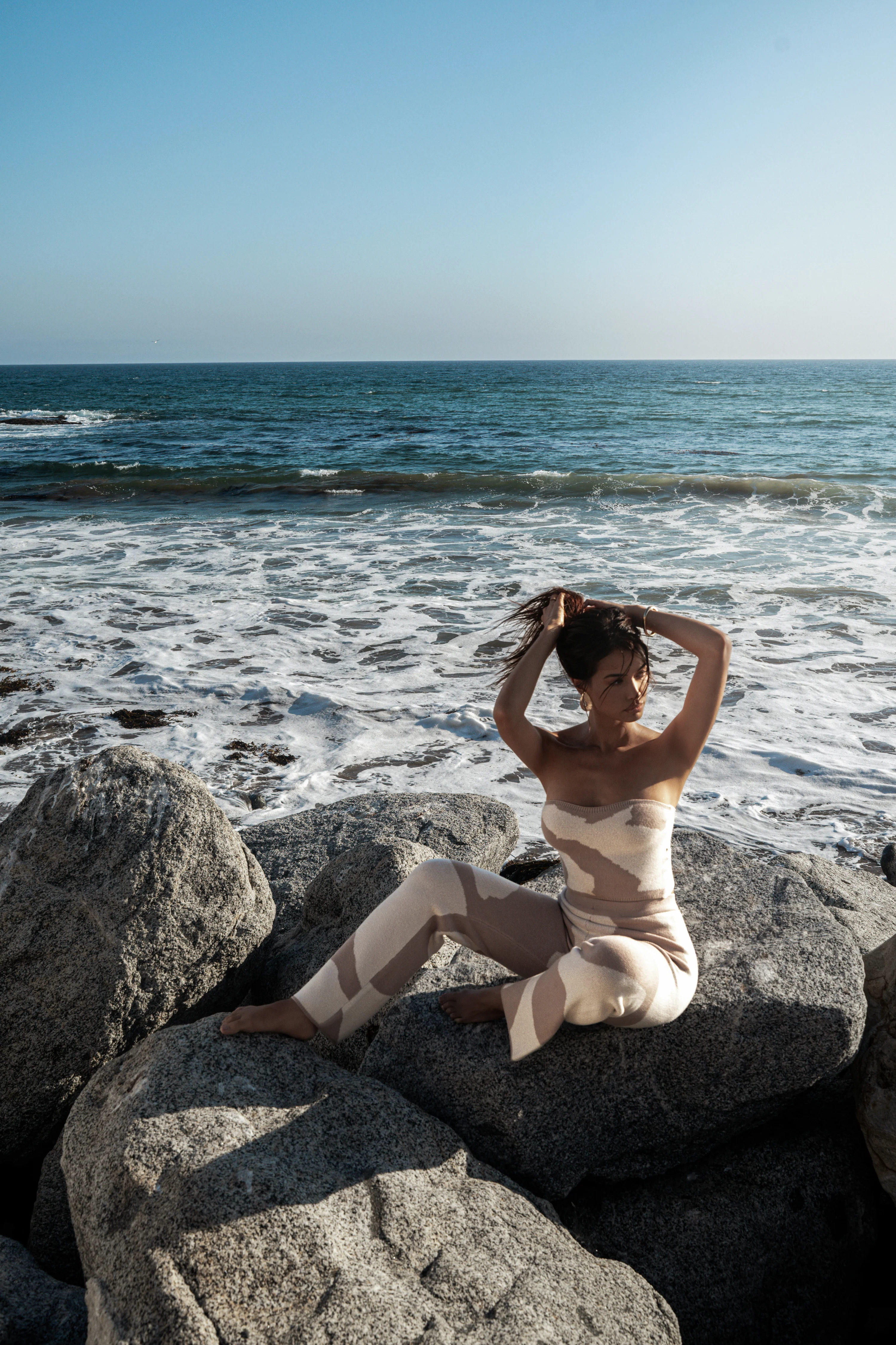Beige Abstract Tiarra Pants - Image 9