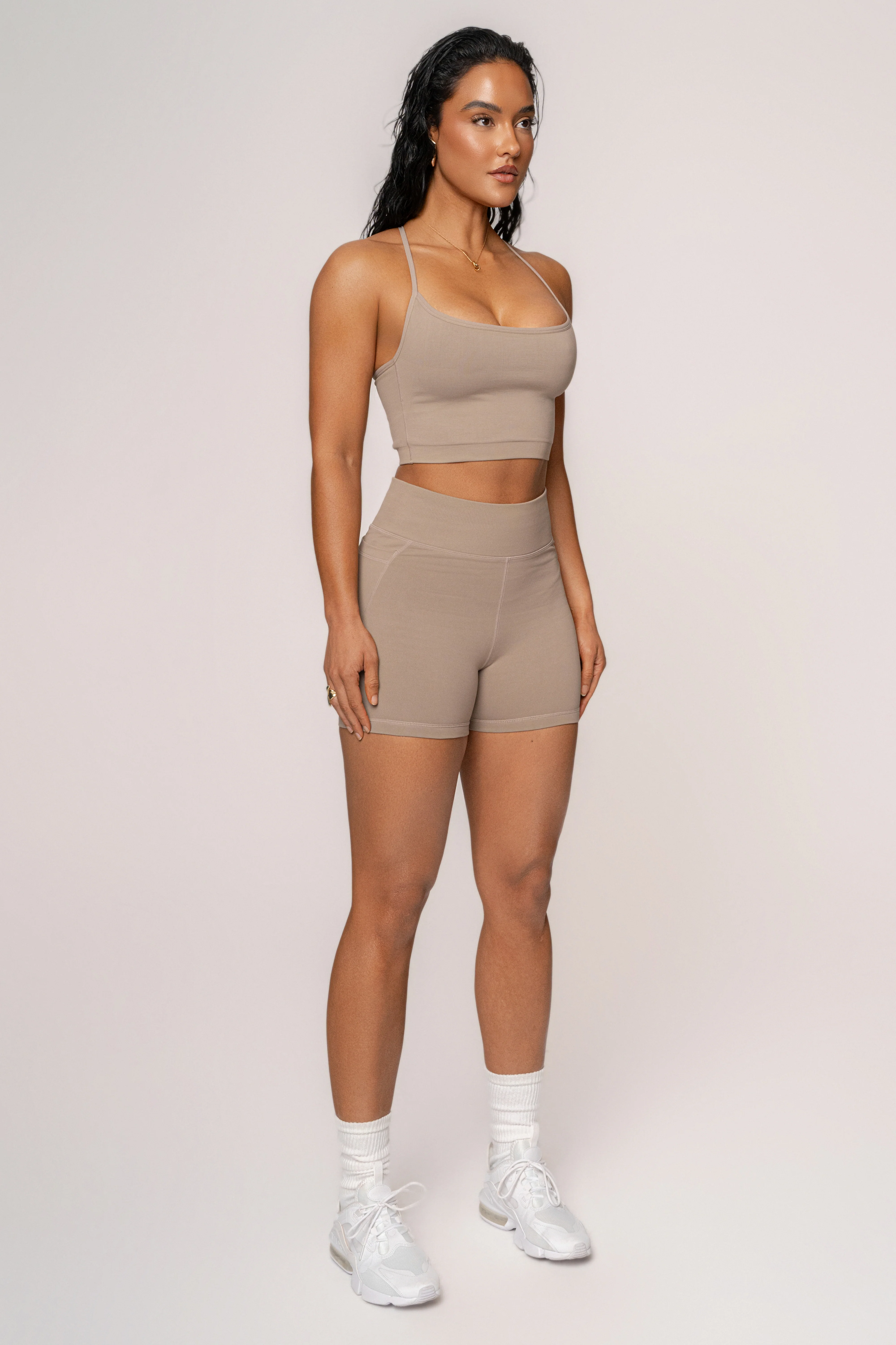 Beige Active Crop Top - Image 5