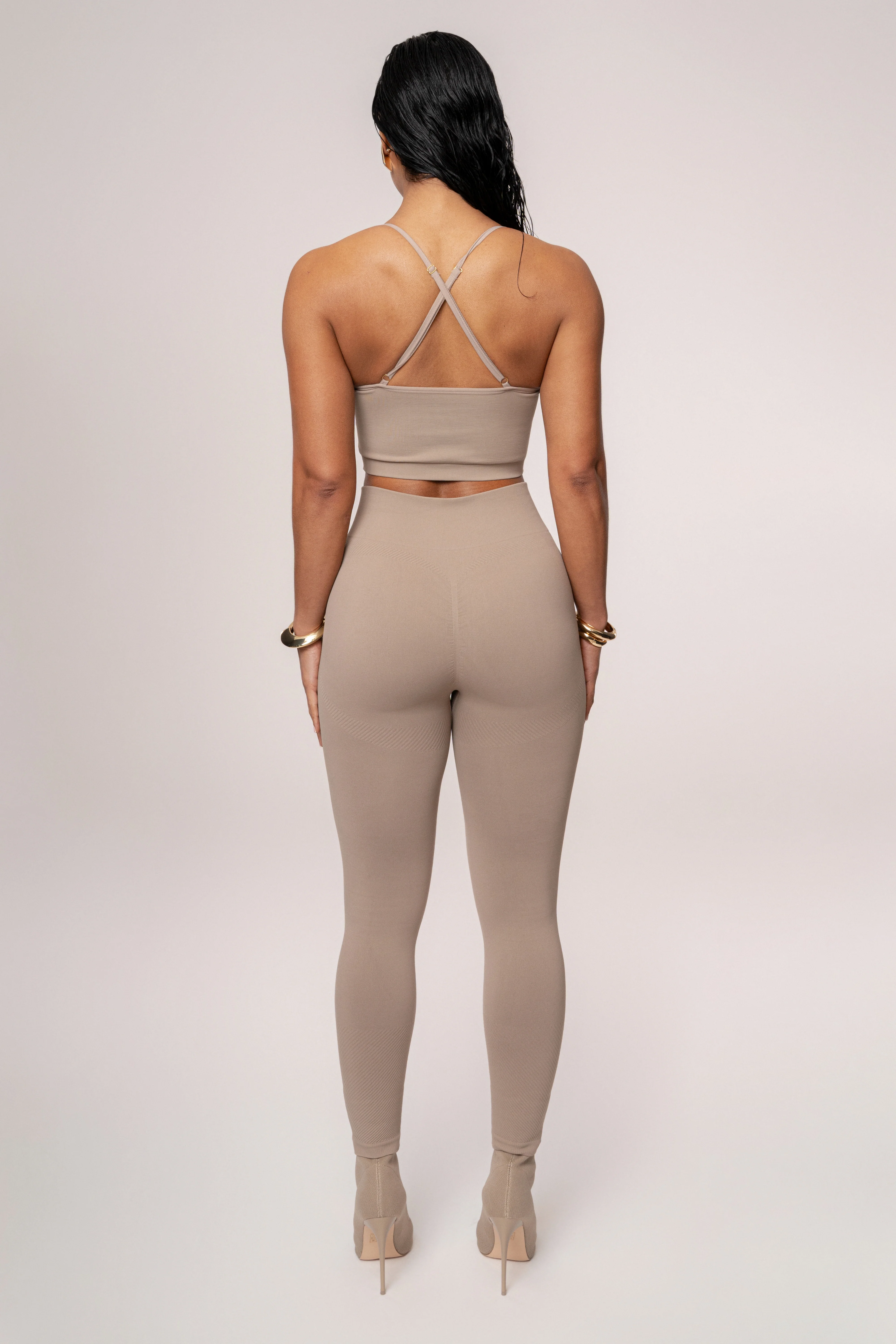 Beige Balance High Rise Leggings - Image 11