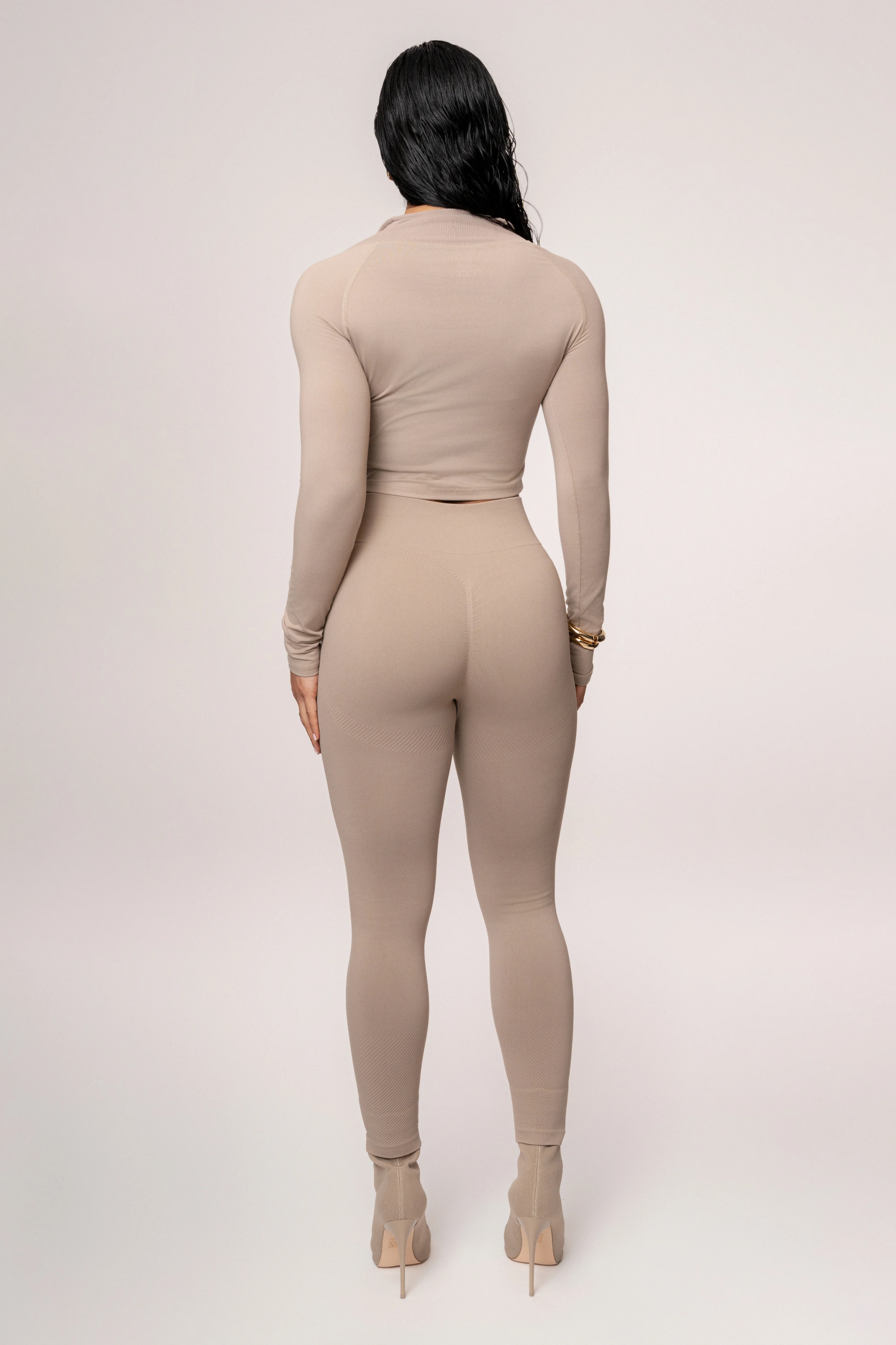 Beige Balance High Rise Leggings - Image 15