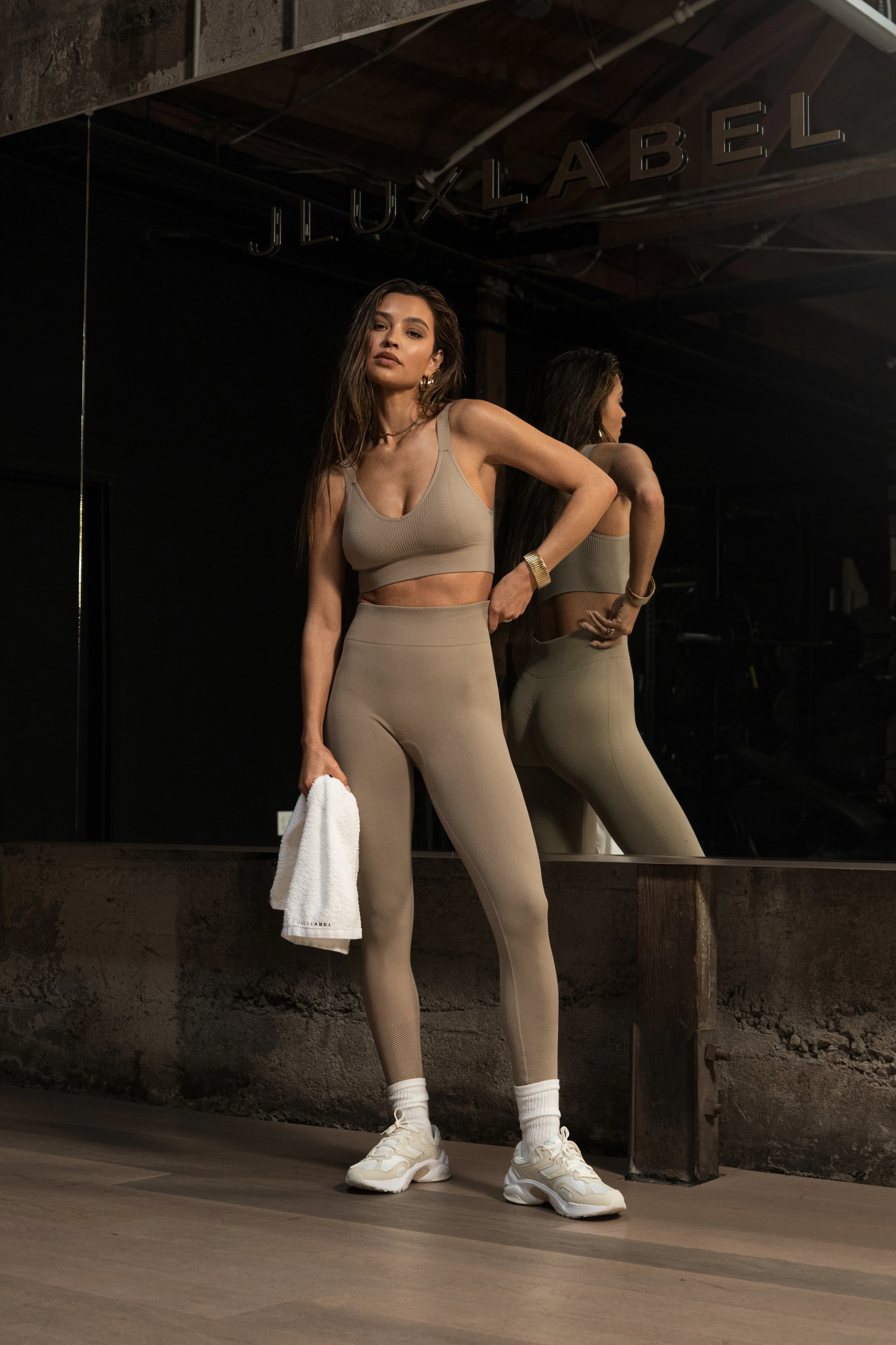 Beige Balance High Rise Leggings - Image 3