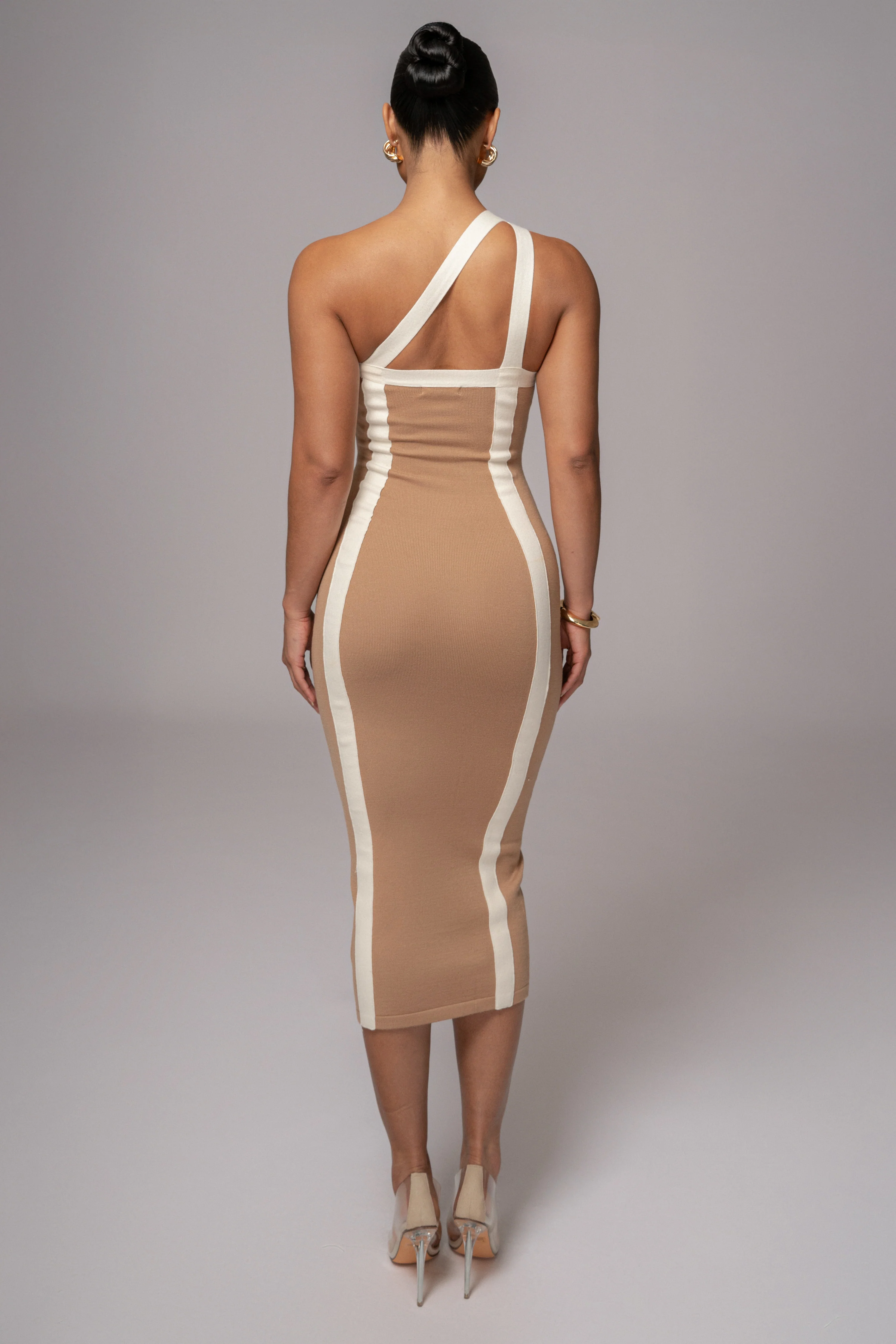 Beige Breann Contrast Maxi Dress - Image 10