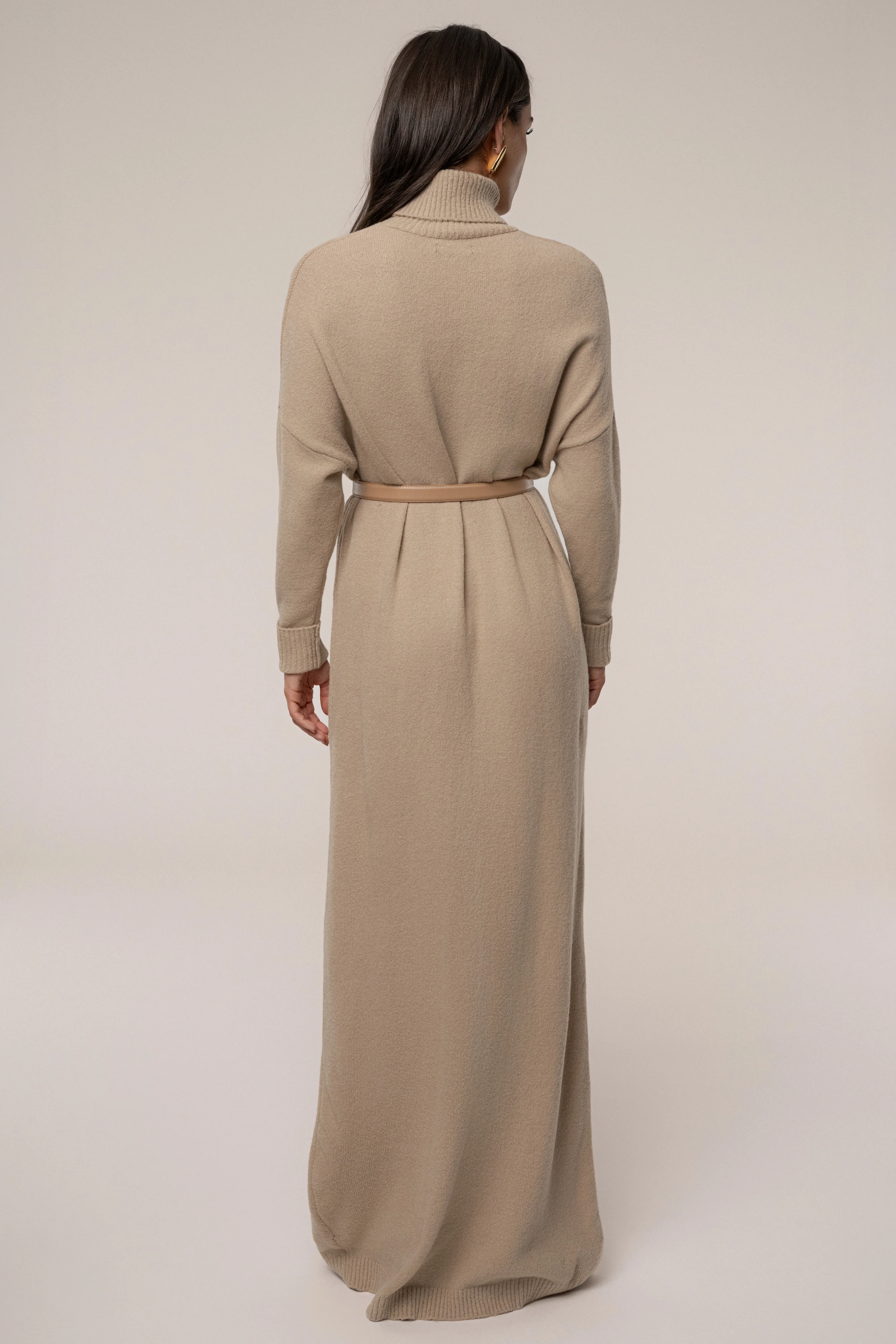Beige Hartley Knit Maxi Dress - Image 2