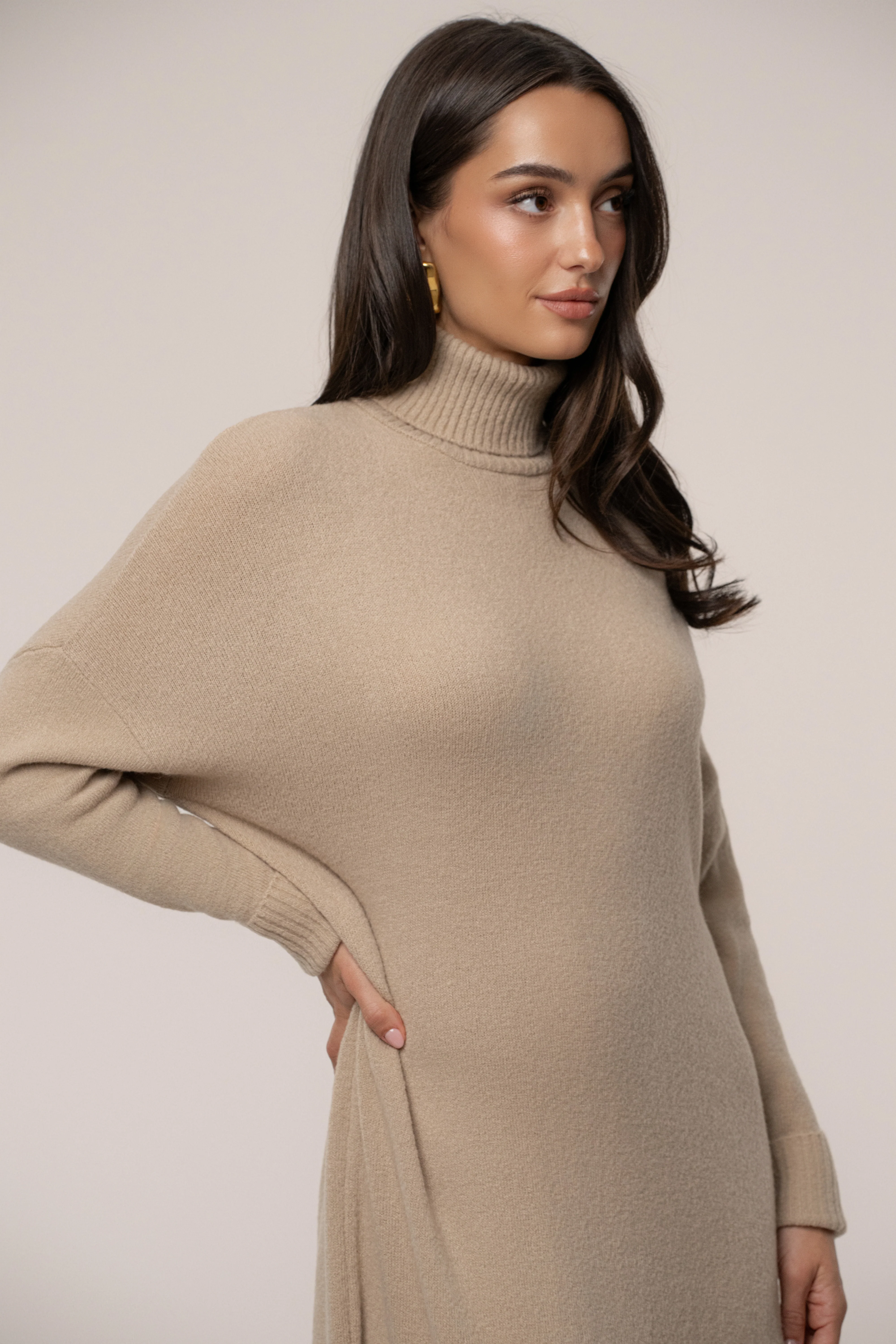 Beige Hartley Knit Maxi Dress - Image 6