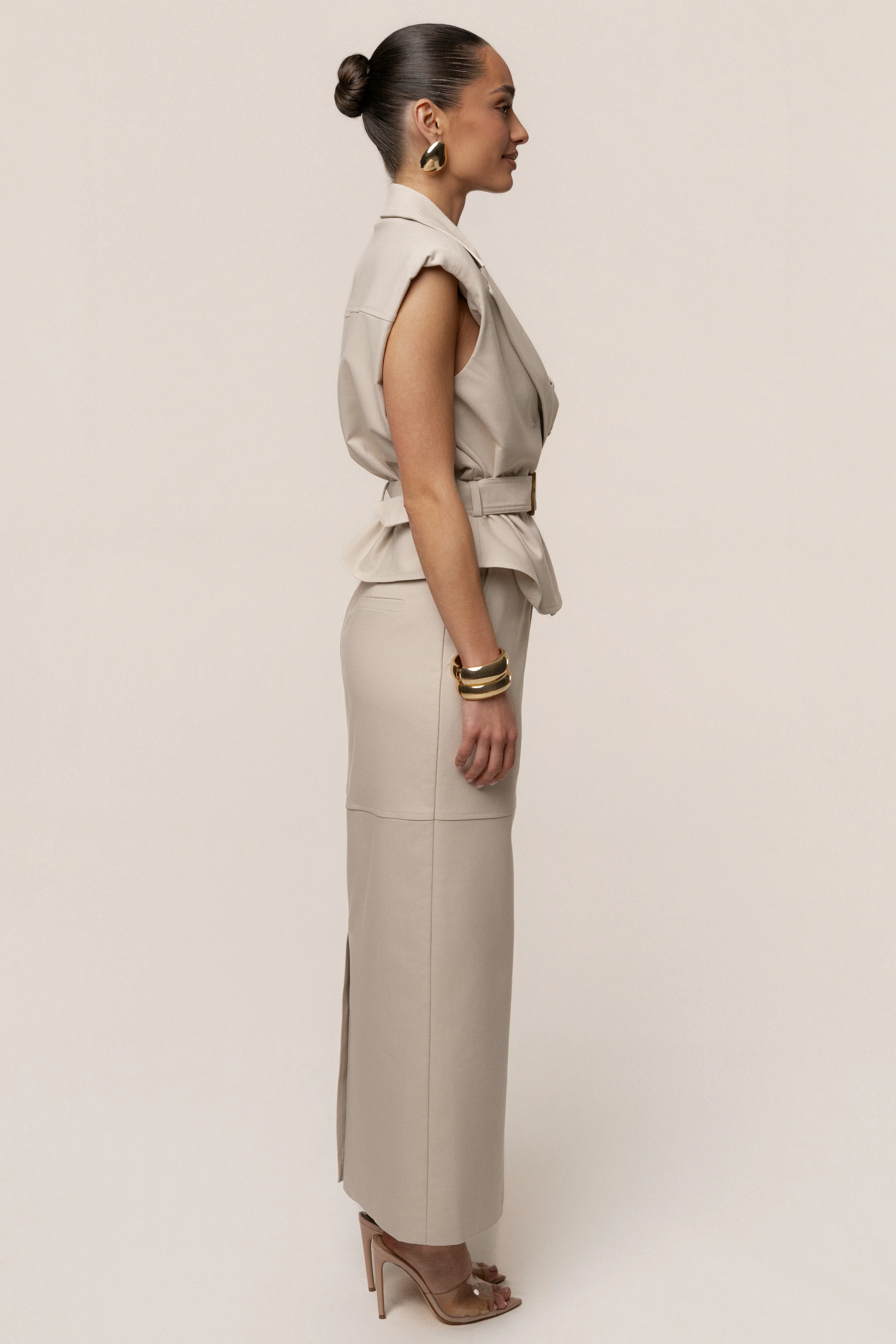 Beige In Focus Skirt - Image 11