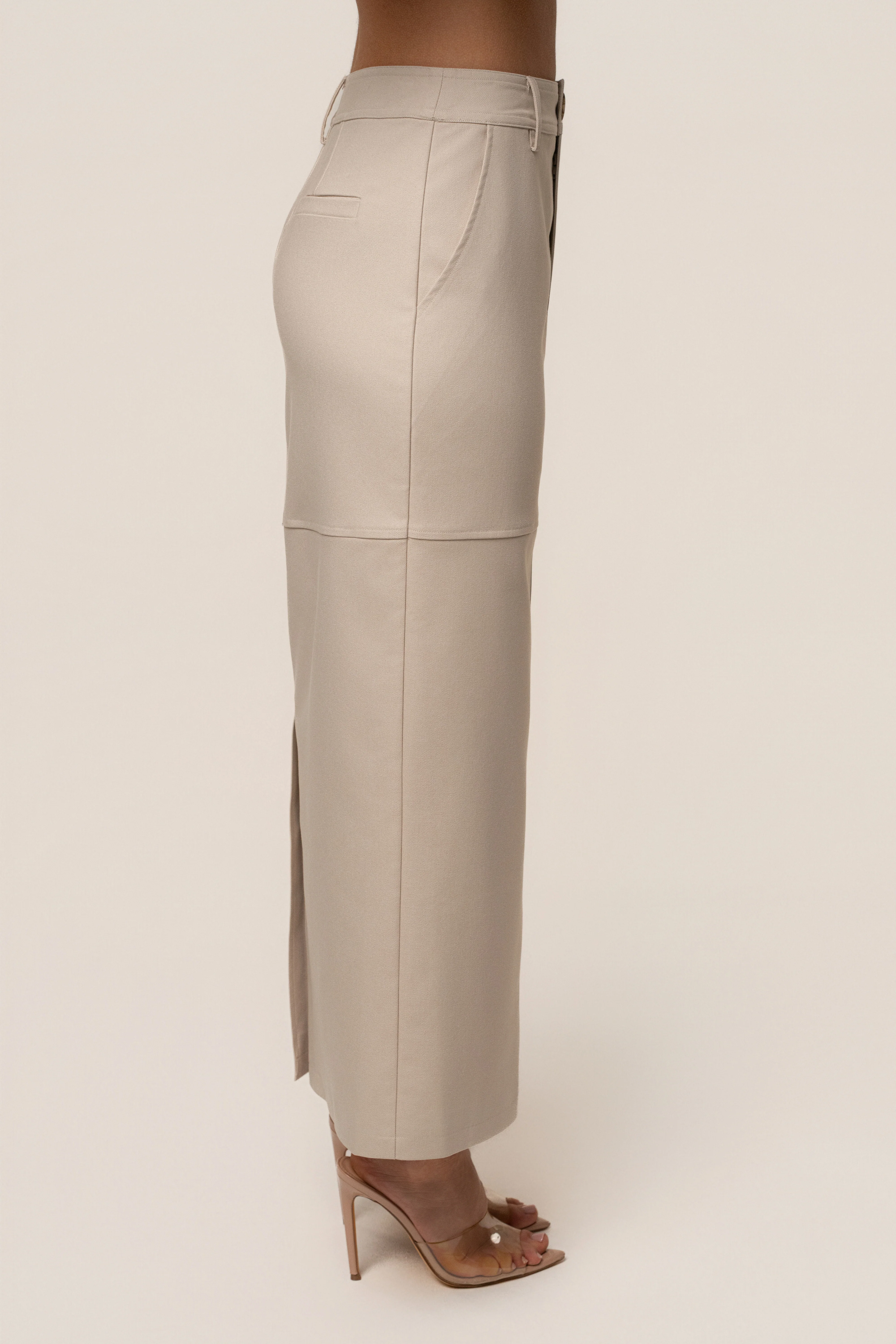 Beige In Focus Skirt - Image 9