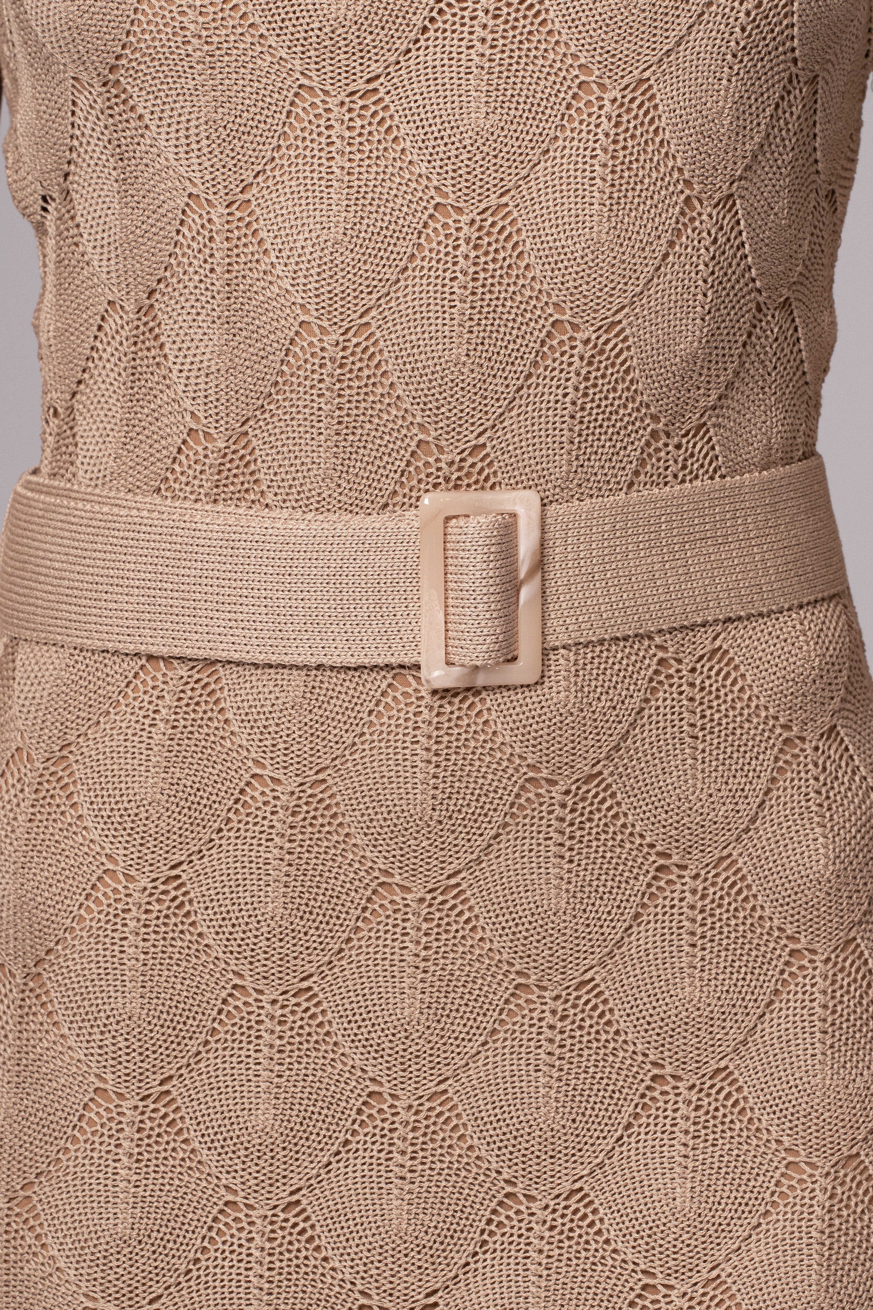 Beige La Costa One Shoulder Dress - Image 8