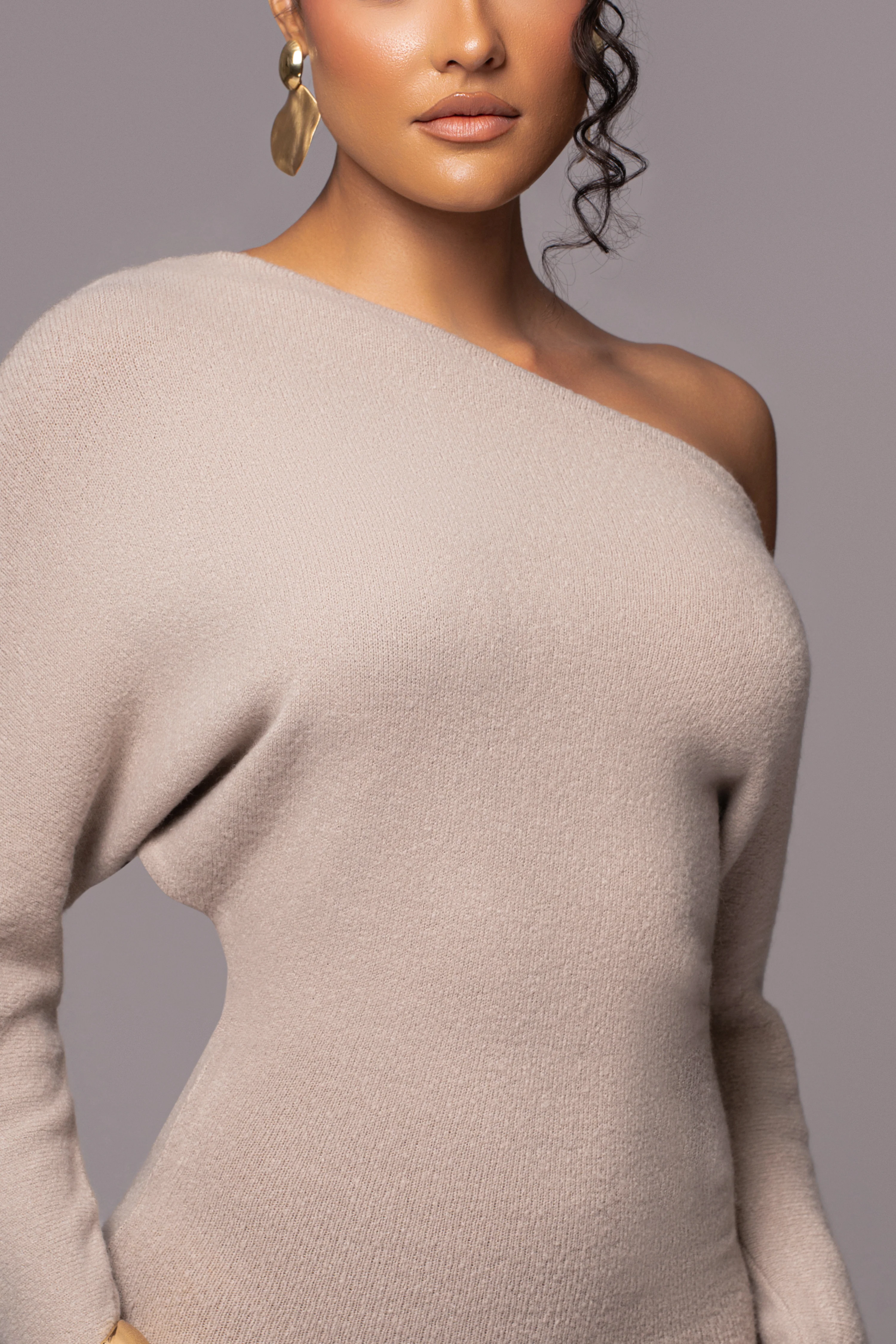 Beige Maddux Asymmetrical Maxi Dress - Image 10
