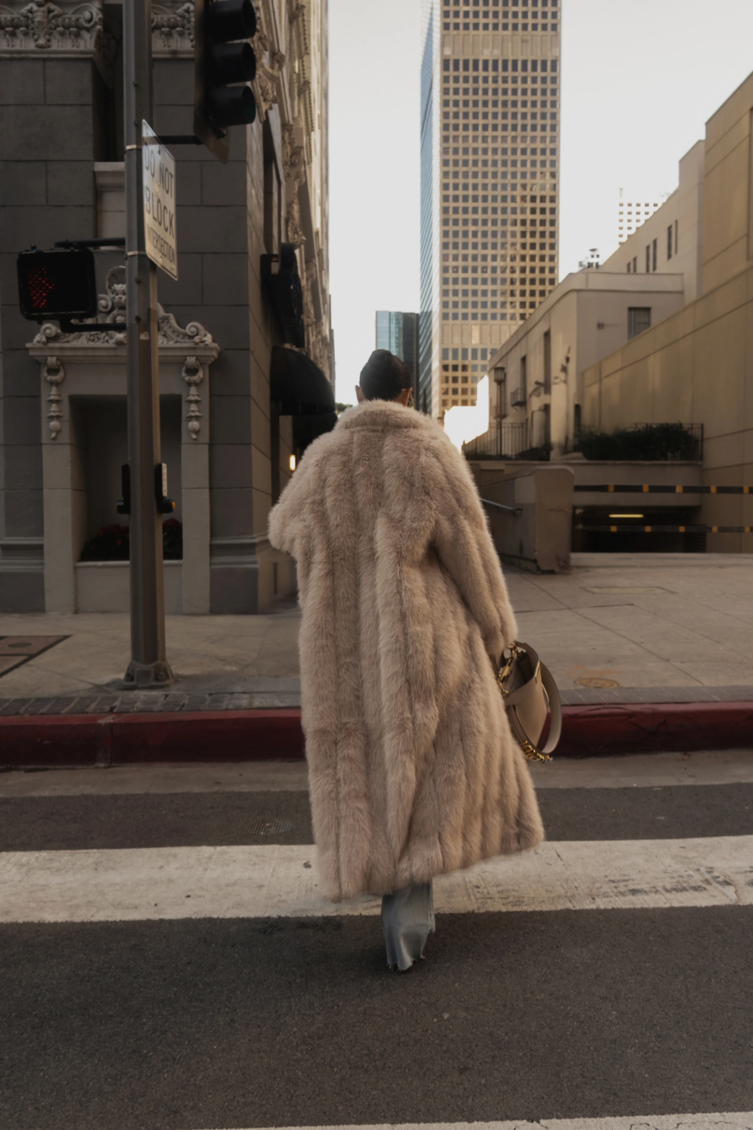 Beige Manhattan Faux Fur Coat - Image 8