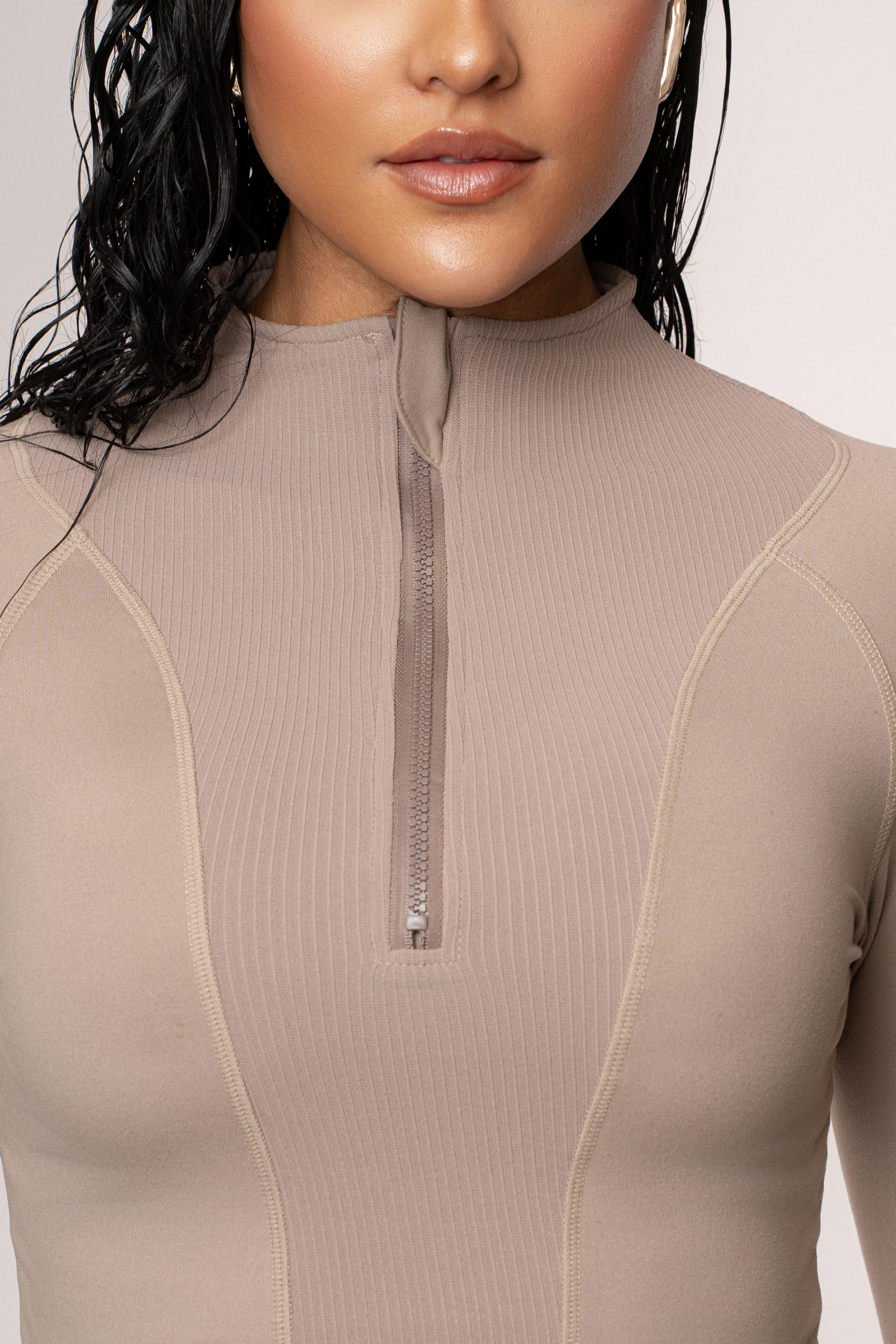 Beige Momentum Ribbed Top - Image 12