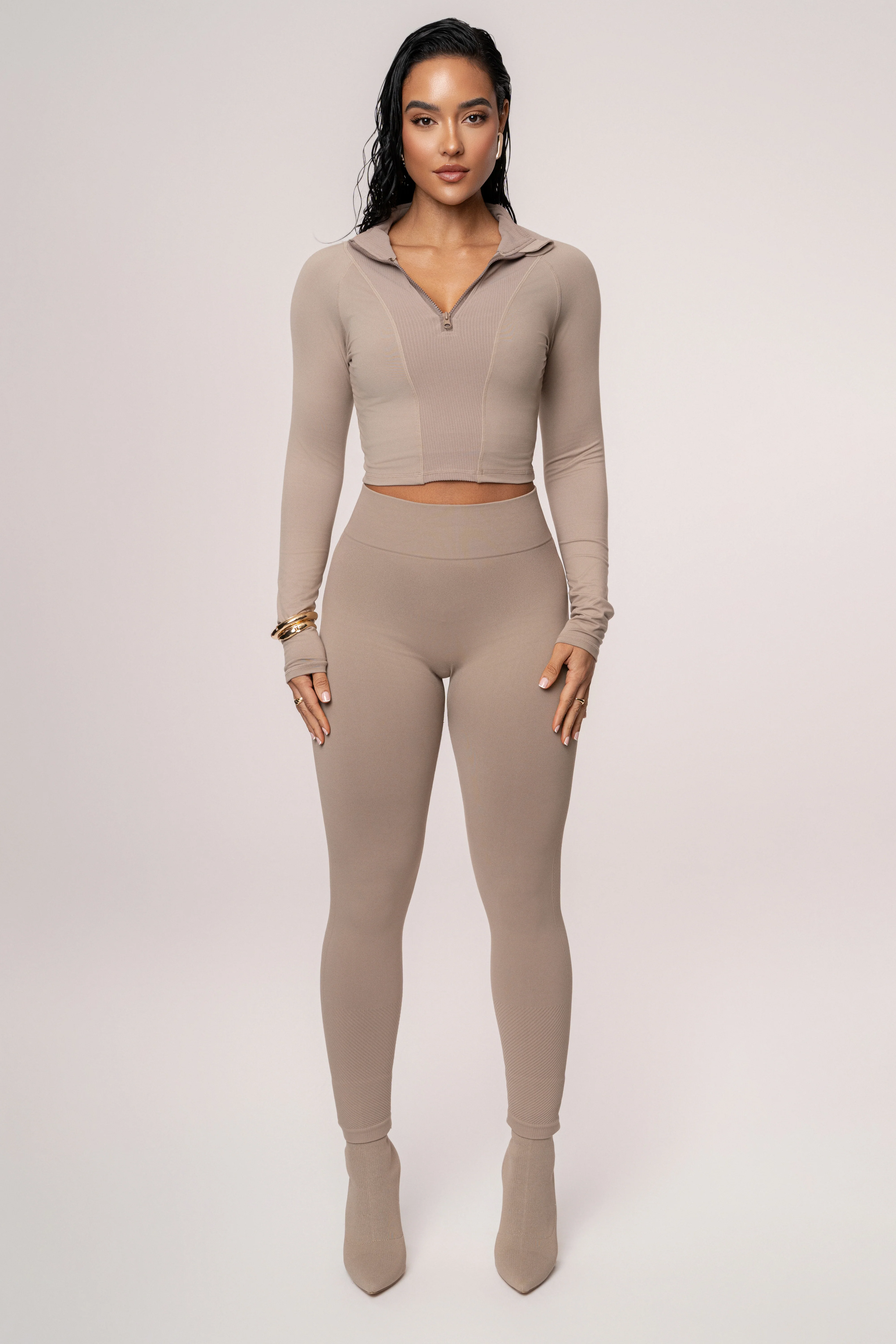 Beige Momentum Ribbed Top - Image 6