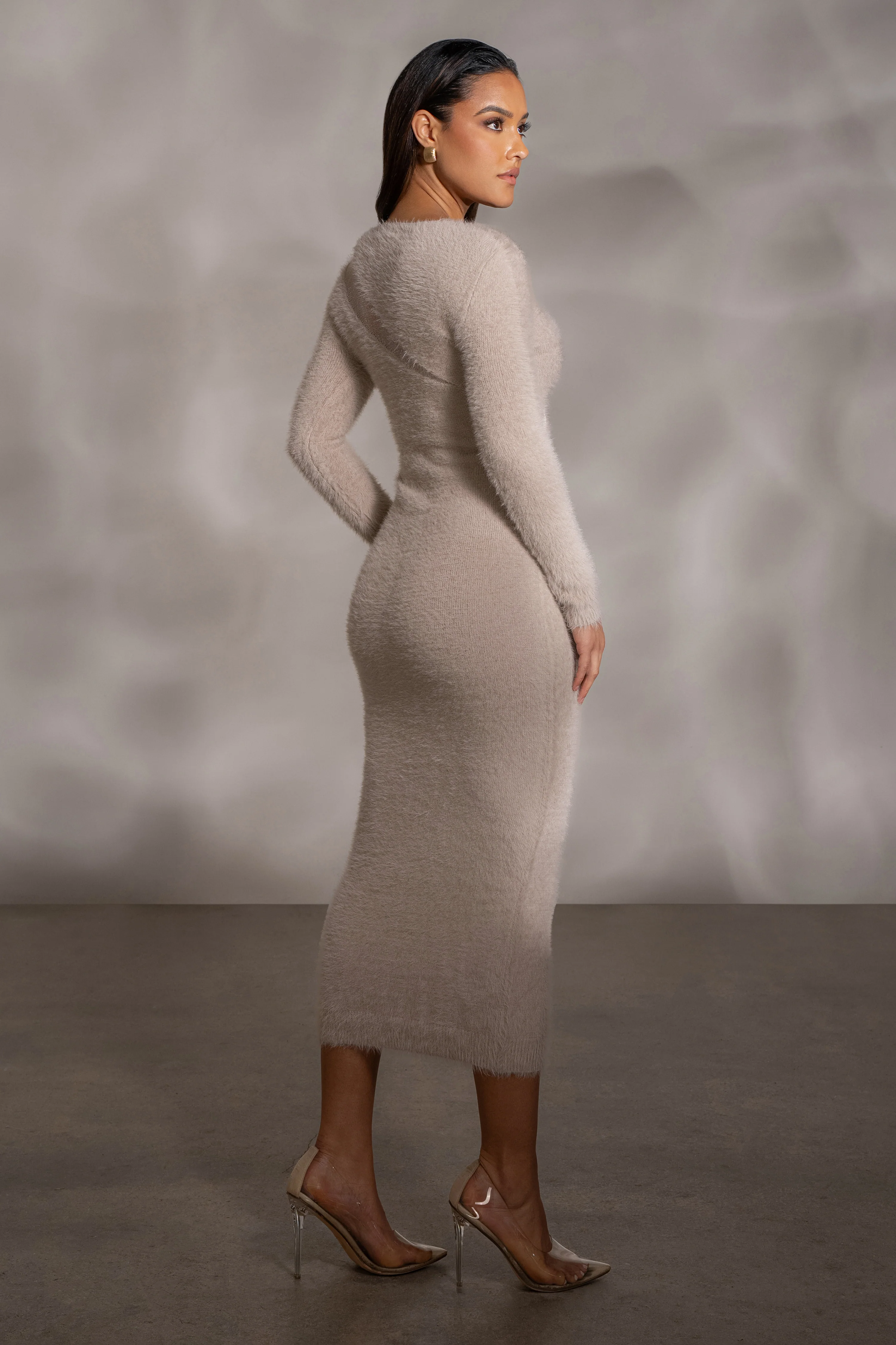 Beige More To Love Maxi Dress - Image 9