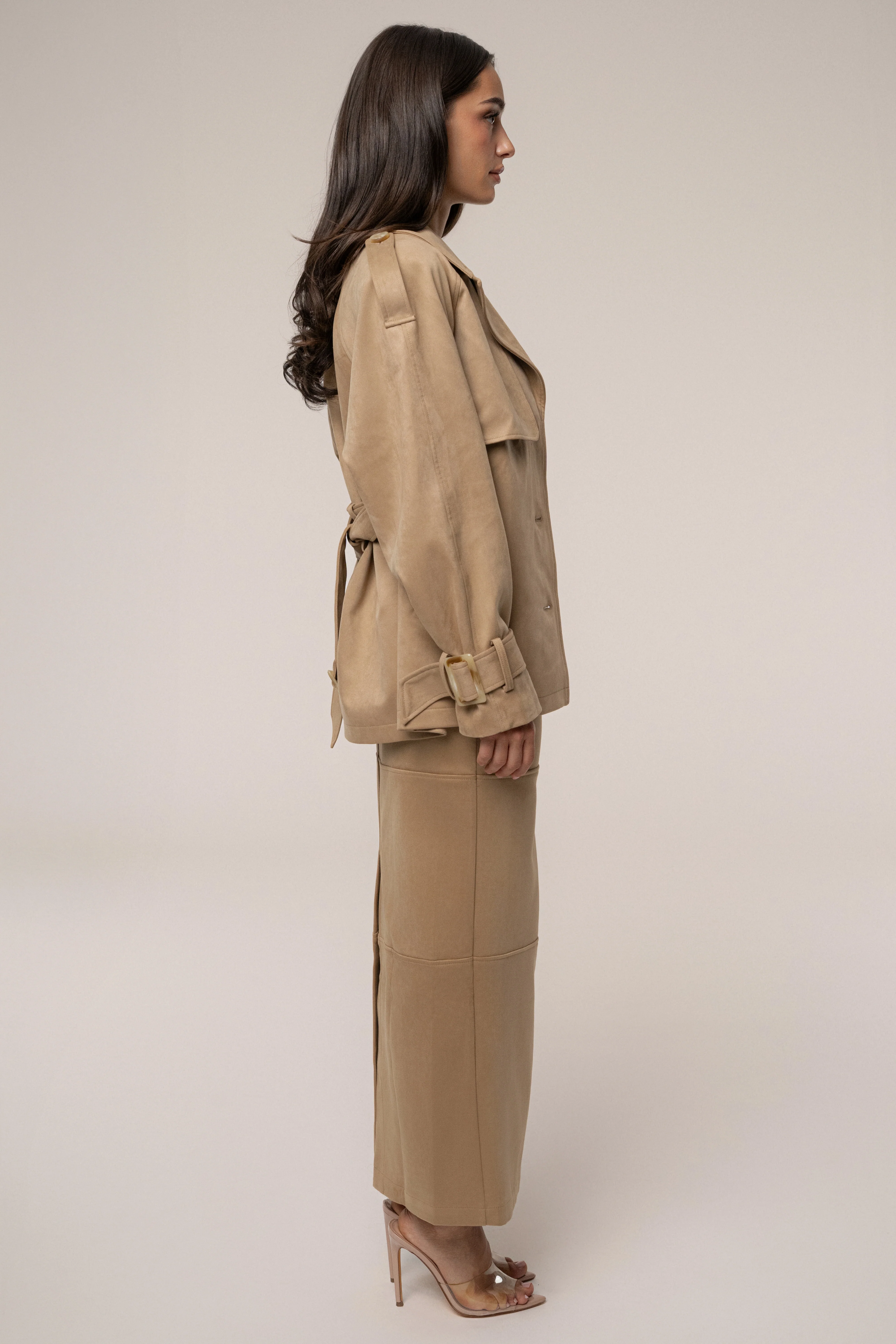Beige Nightfall Suede Jacket - Image 10