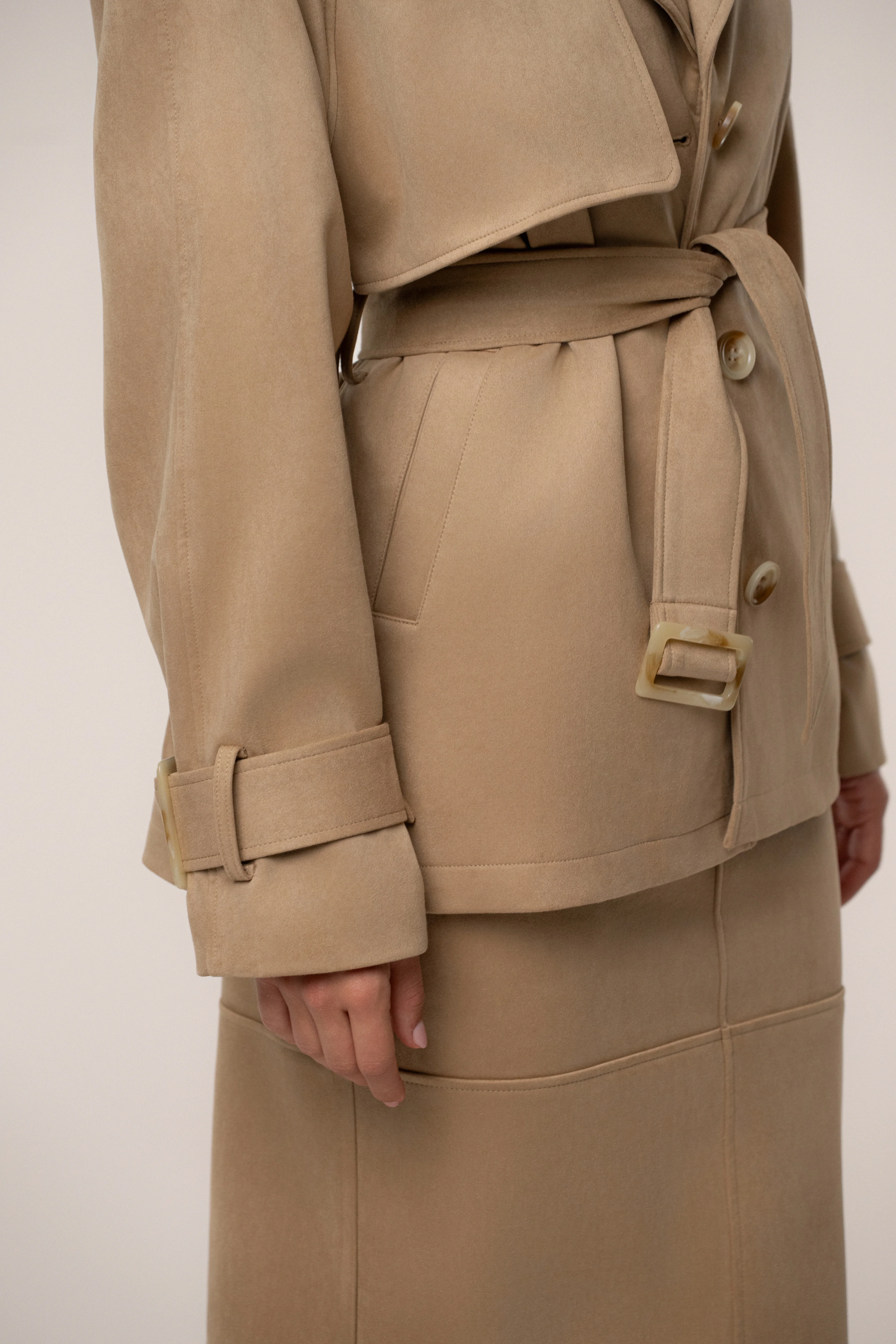 Beige Nightfall Suede Jacket - Image 12