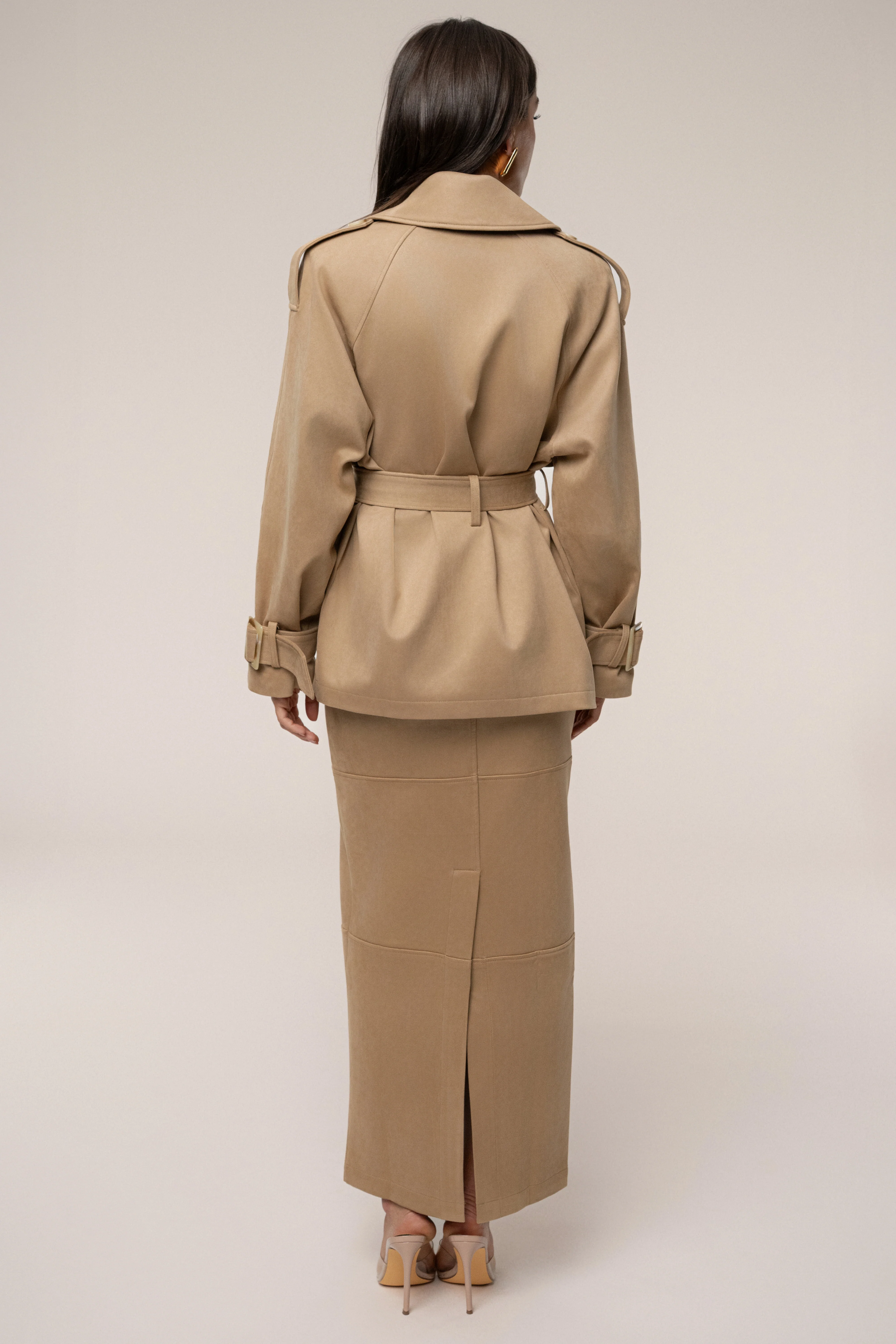 Beige Nightfall Suede Jacket - Image 13