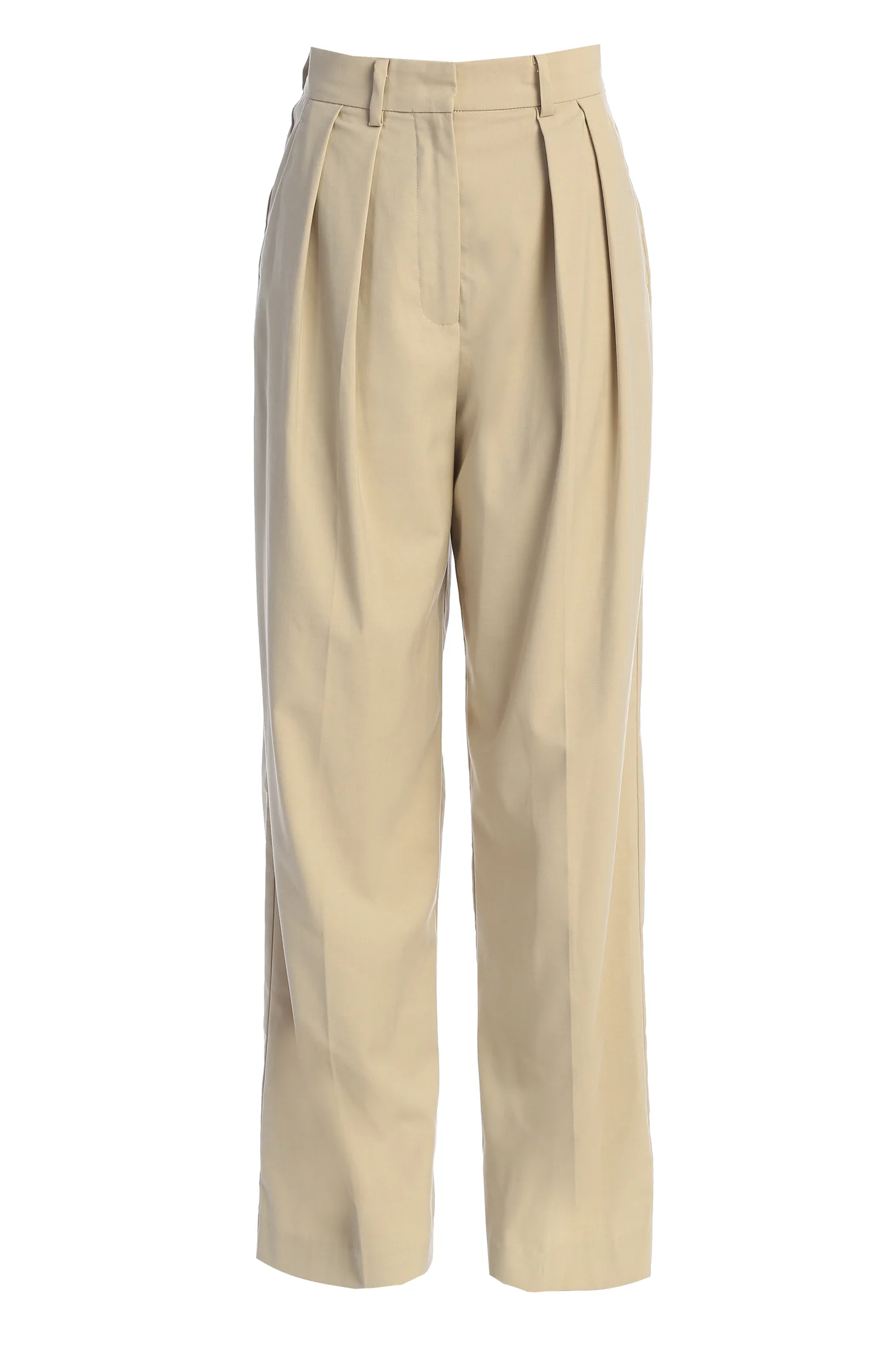 Beige Power Hour High Waist Trousers - Image 2