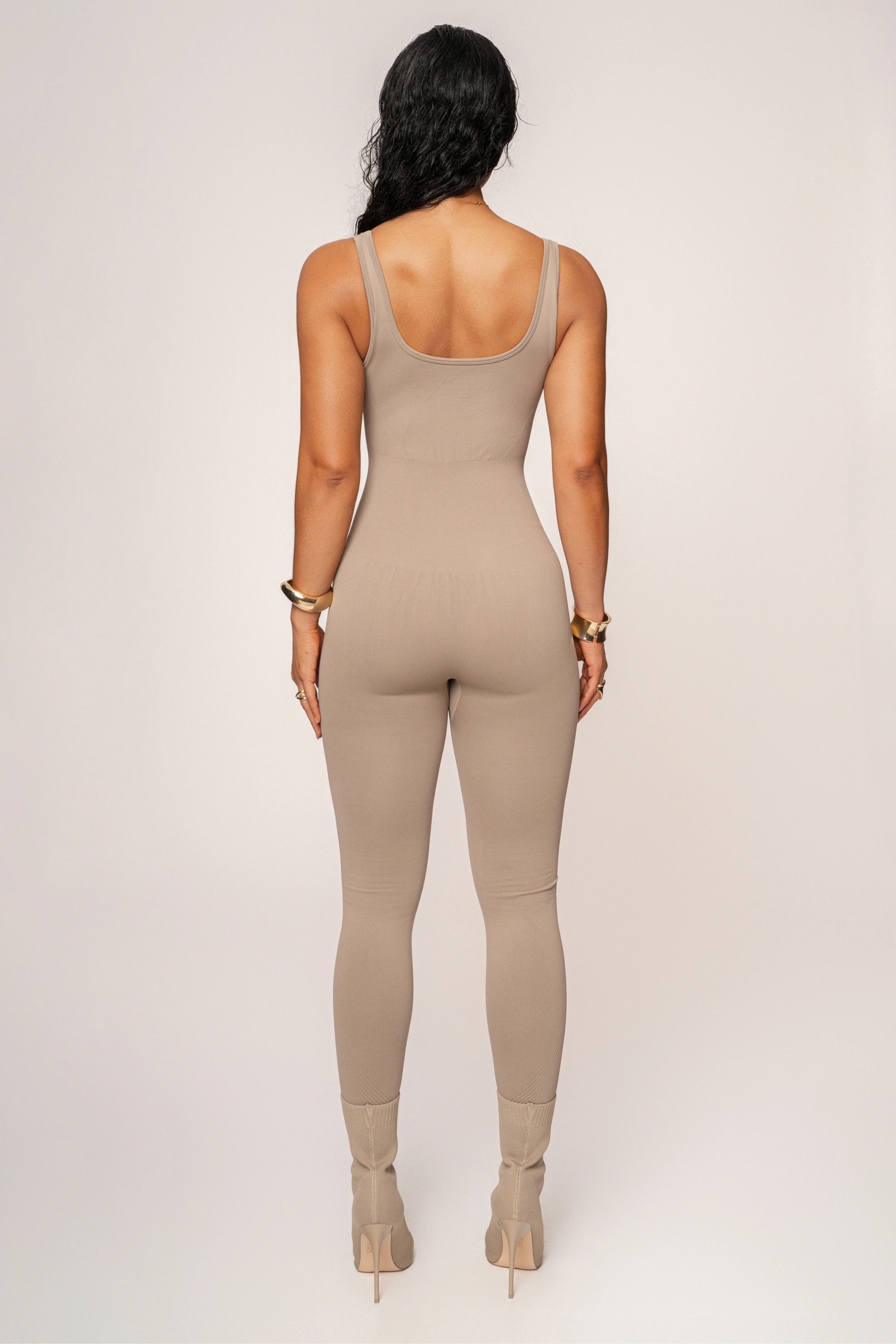 Beige Pure Form Jumpsuit - Image 8