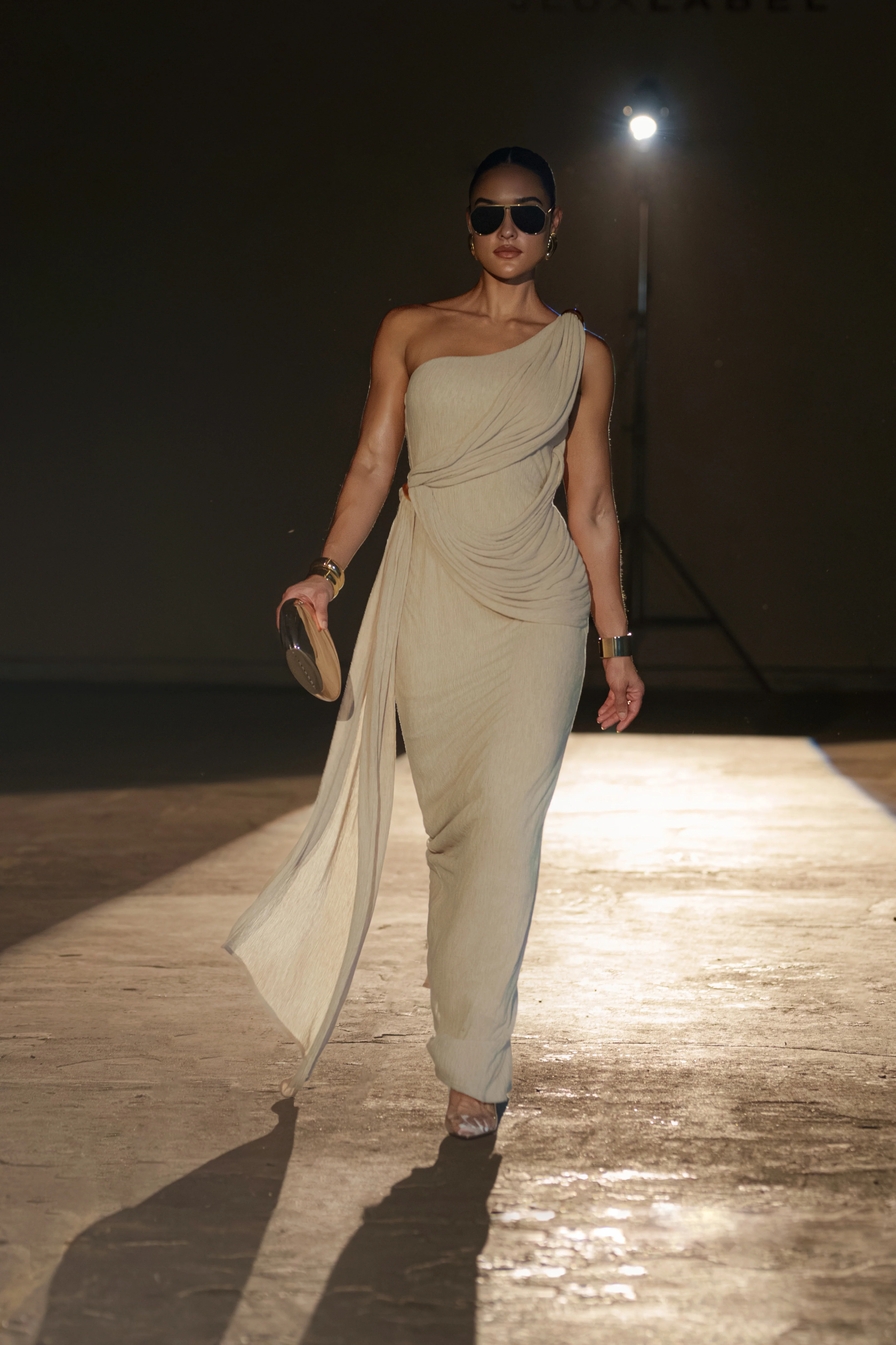 Beige Rich Mocha Wrap Dress - Image 2
