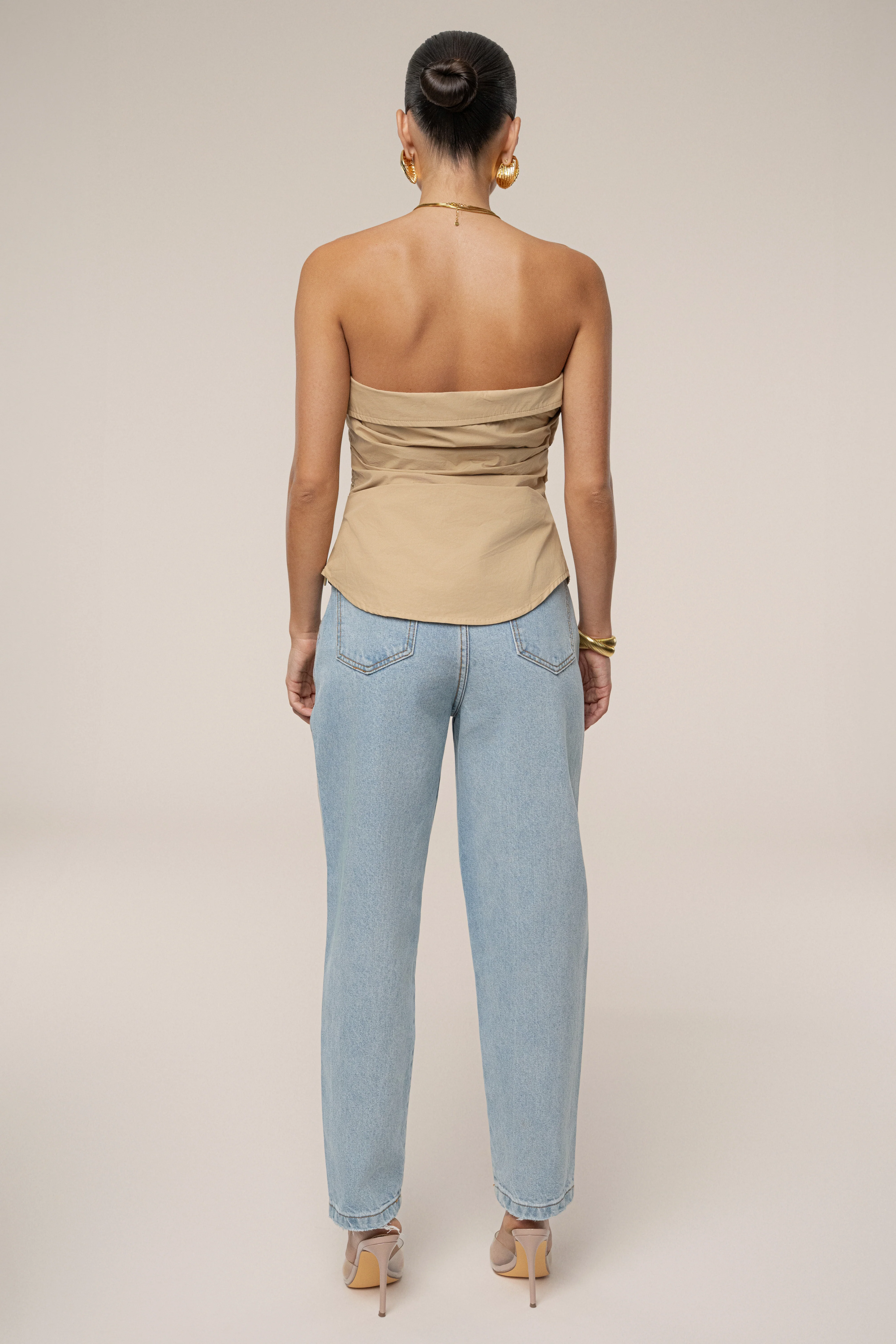 Beige Riviera Fold Over Top - Image 7