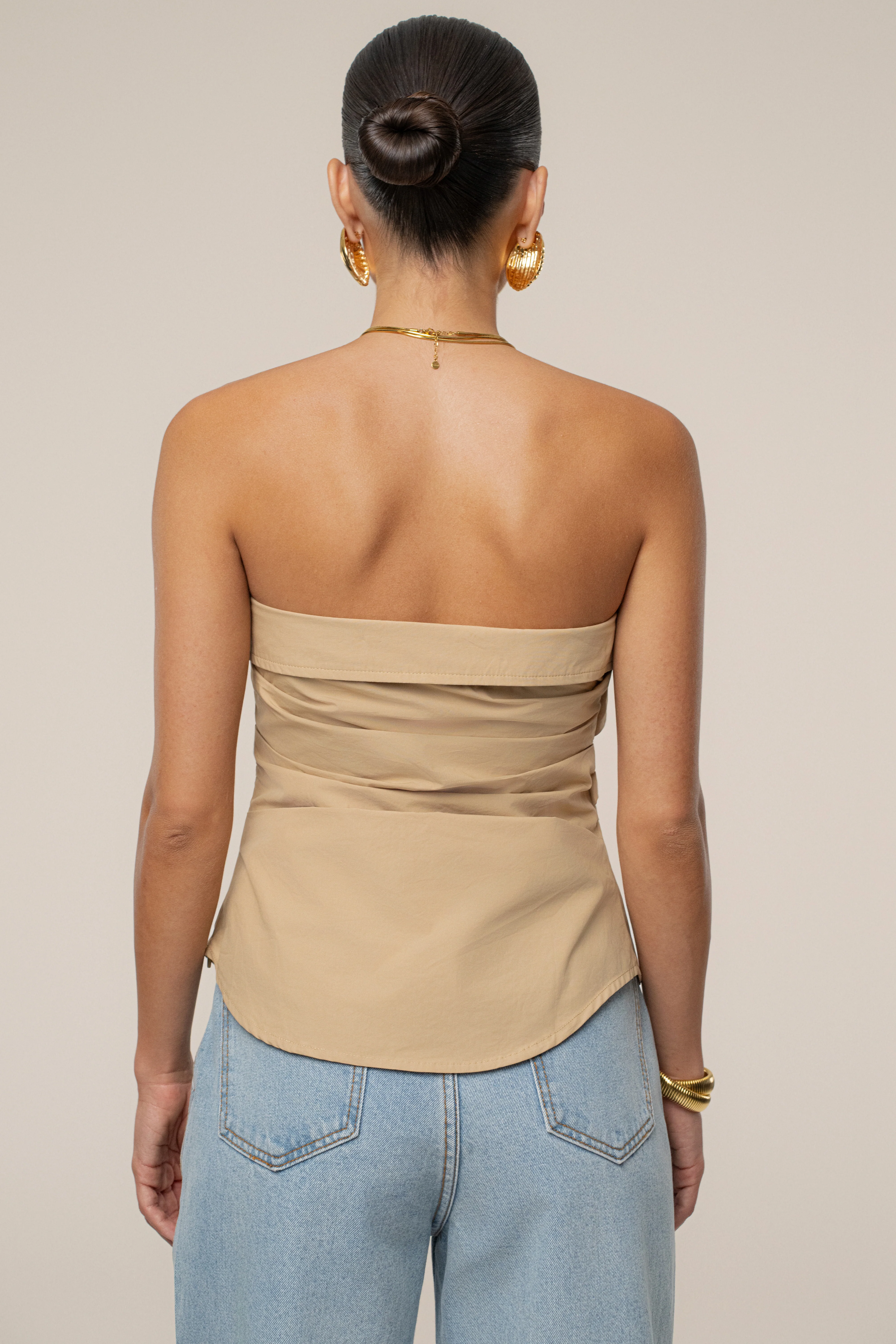 Beige Riviera Fold Over Top - Image 8