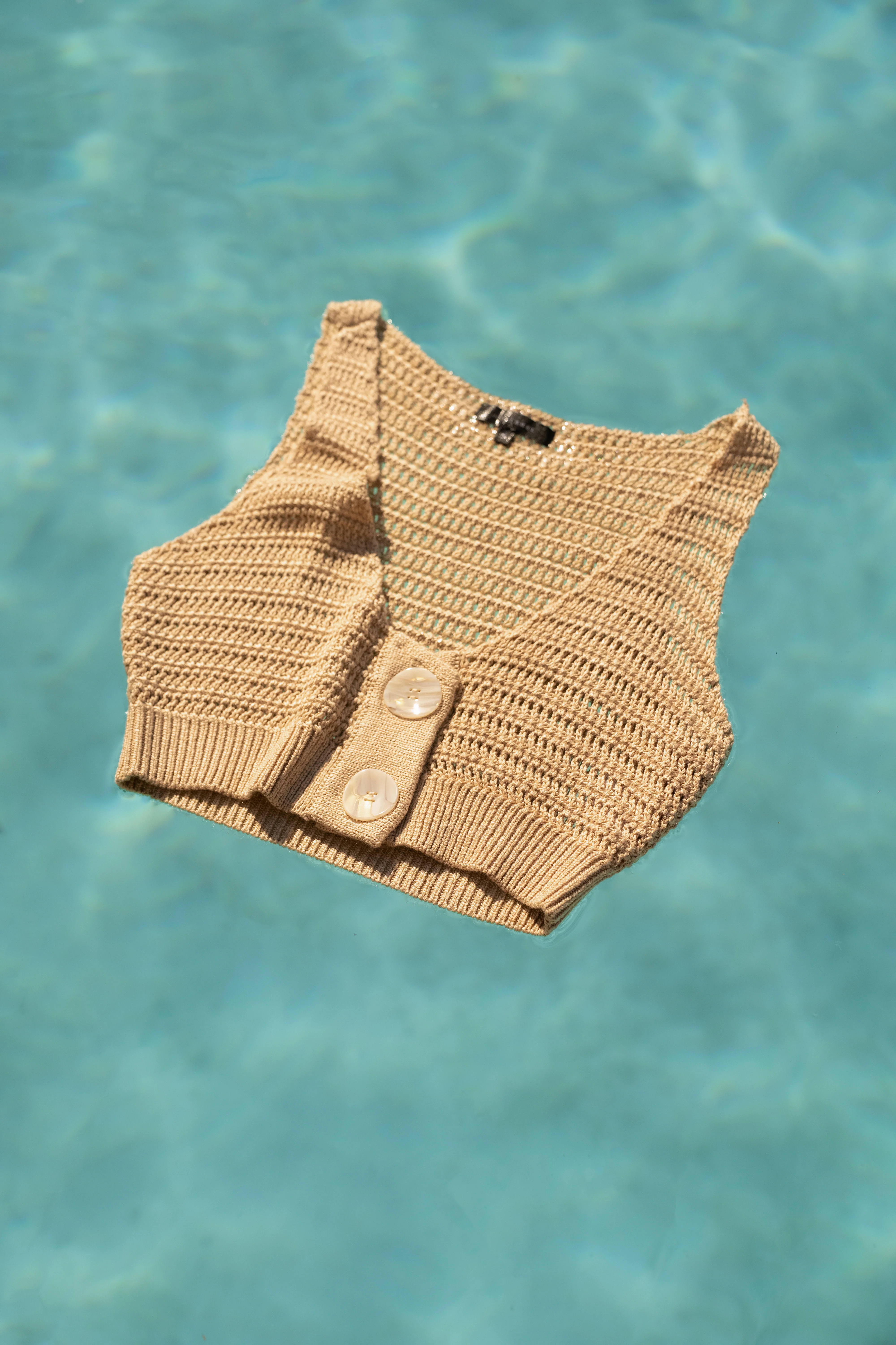 Beige Salmah Crochet Top - Image 10