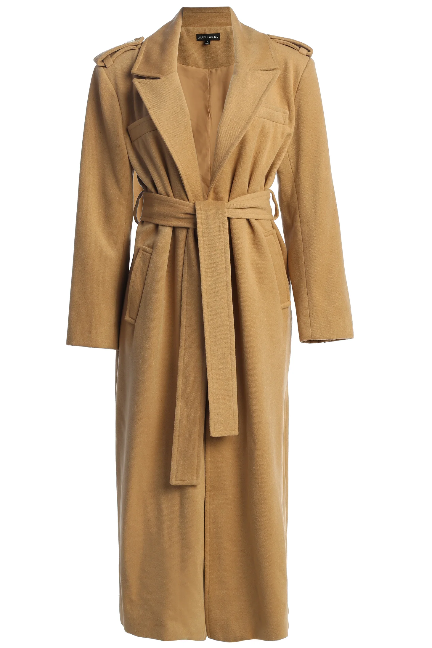 Beige SAVANNAH BELTED COAT - Image 2