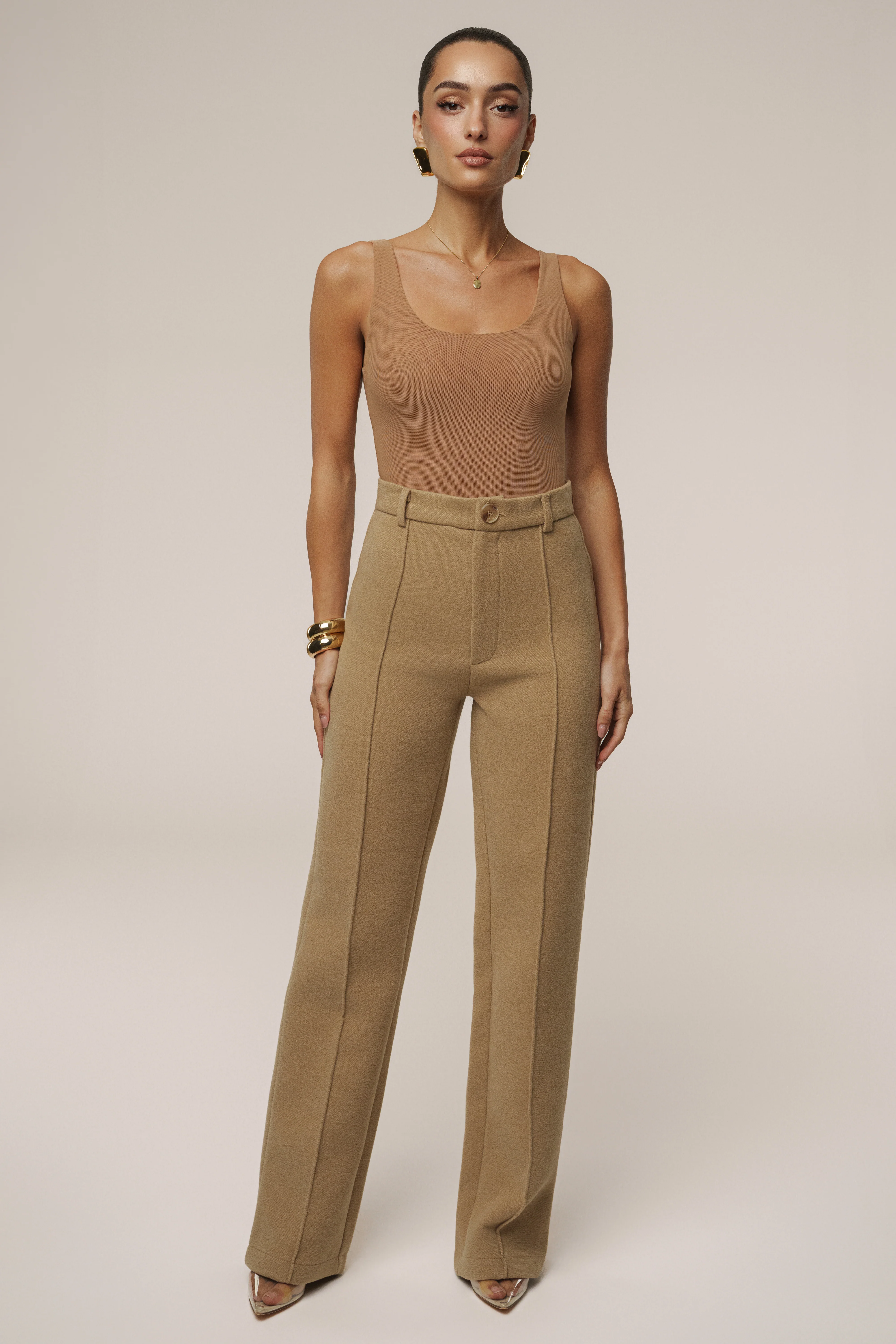 Beige STAY SHARP TROUSER - Image 3