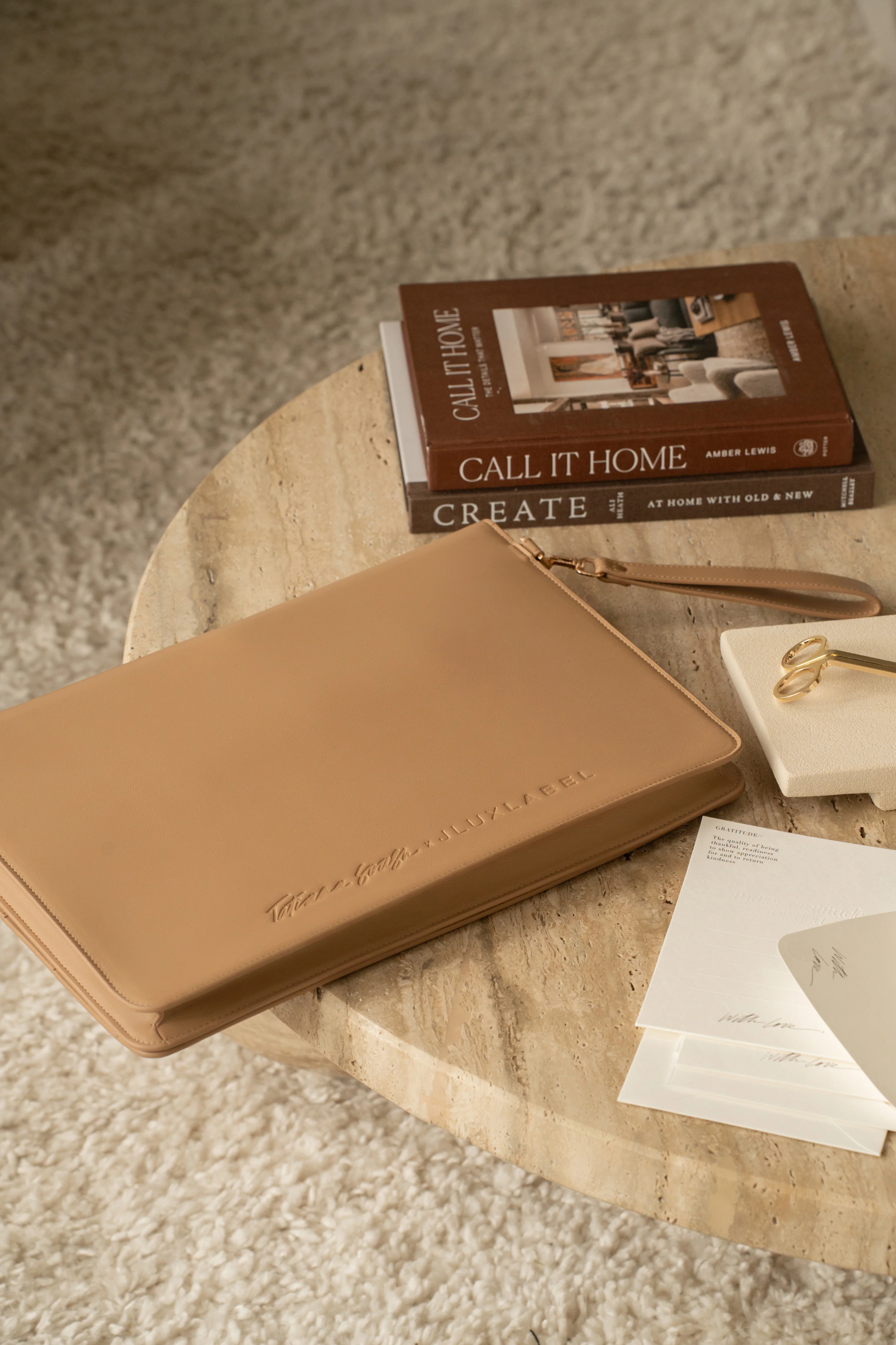 Beige TATIANA SOASH x JLUXLABEL Dreams &amp; Plans Catch All Bag - Image 13