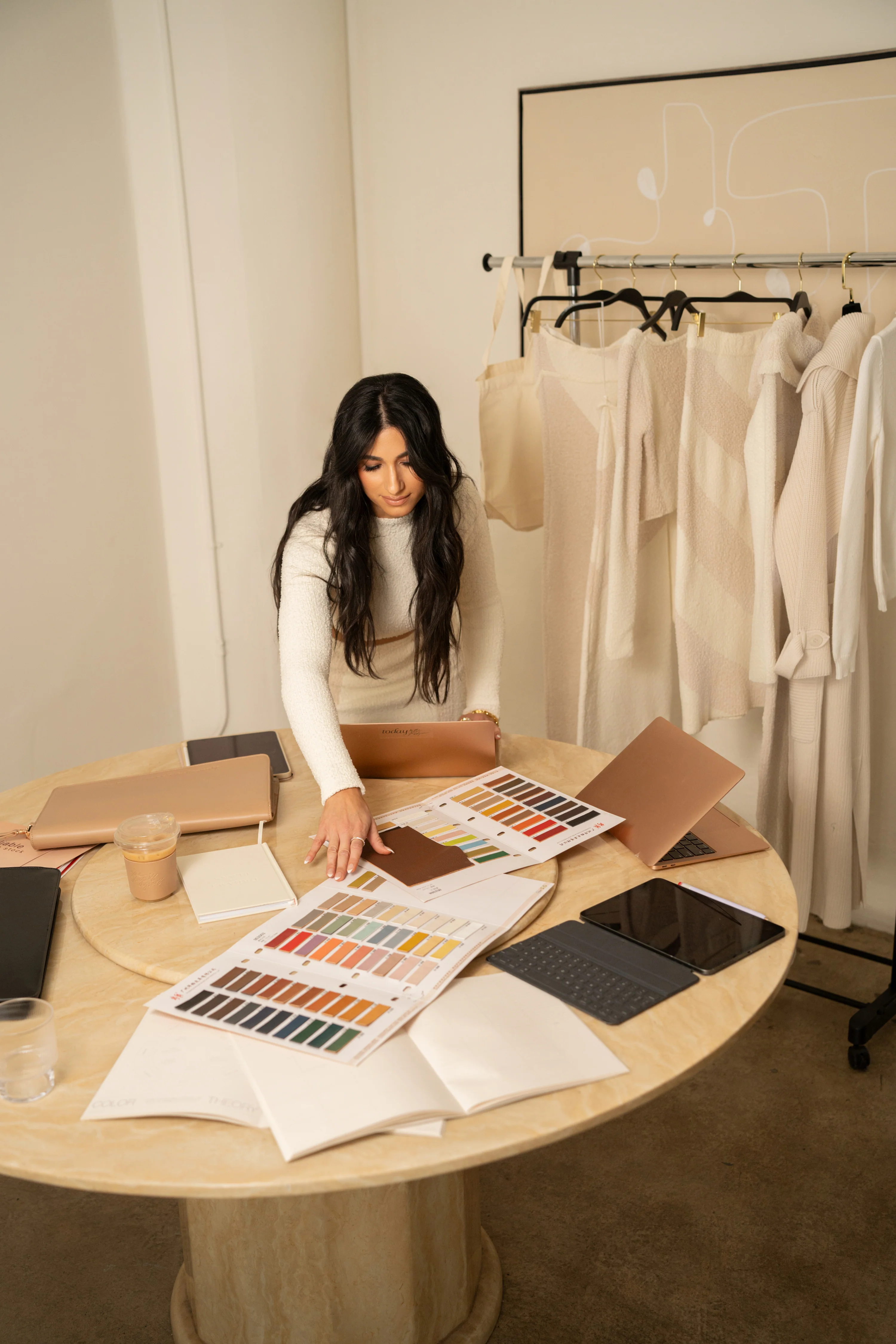 Beige TATIANA SOASH x JLUXLABEL Dreams &amp; Plans Catch All Bag - Image 14