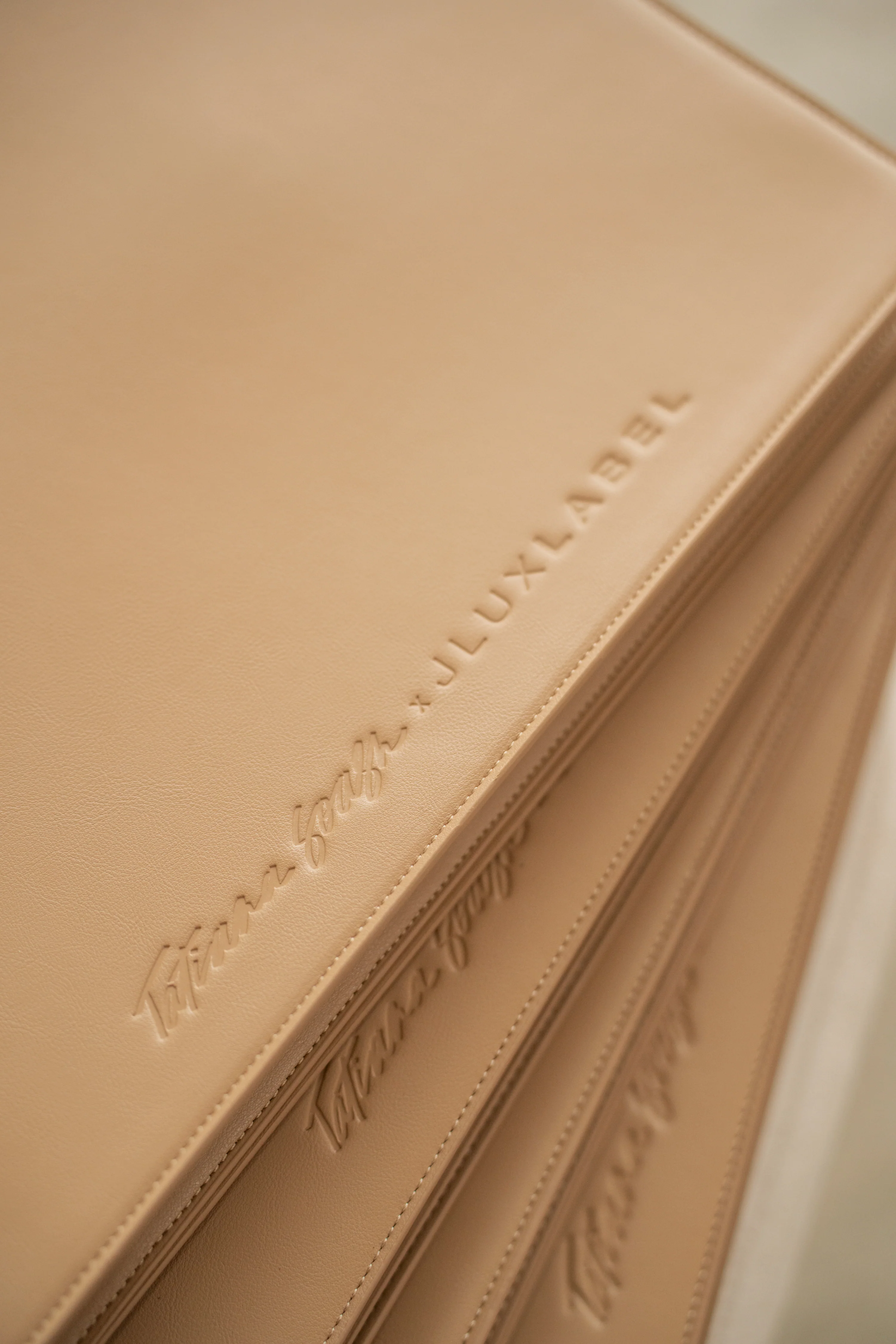 Beige TATIANA SOASH x JLUXLABEL Dreams &amp; Plans Catch All Bag - Image 22