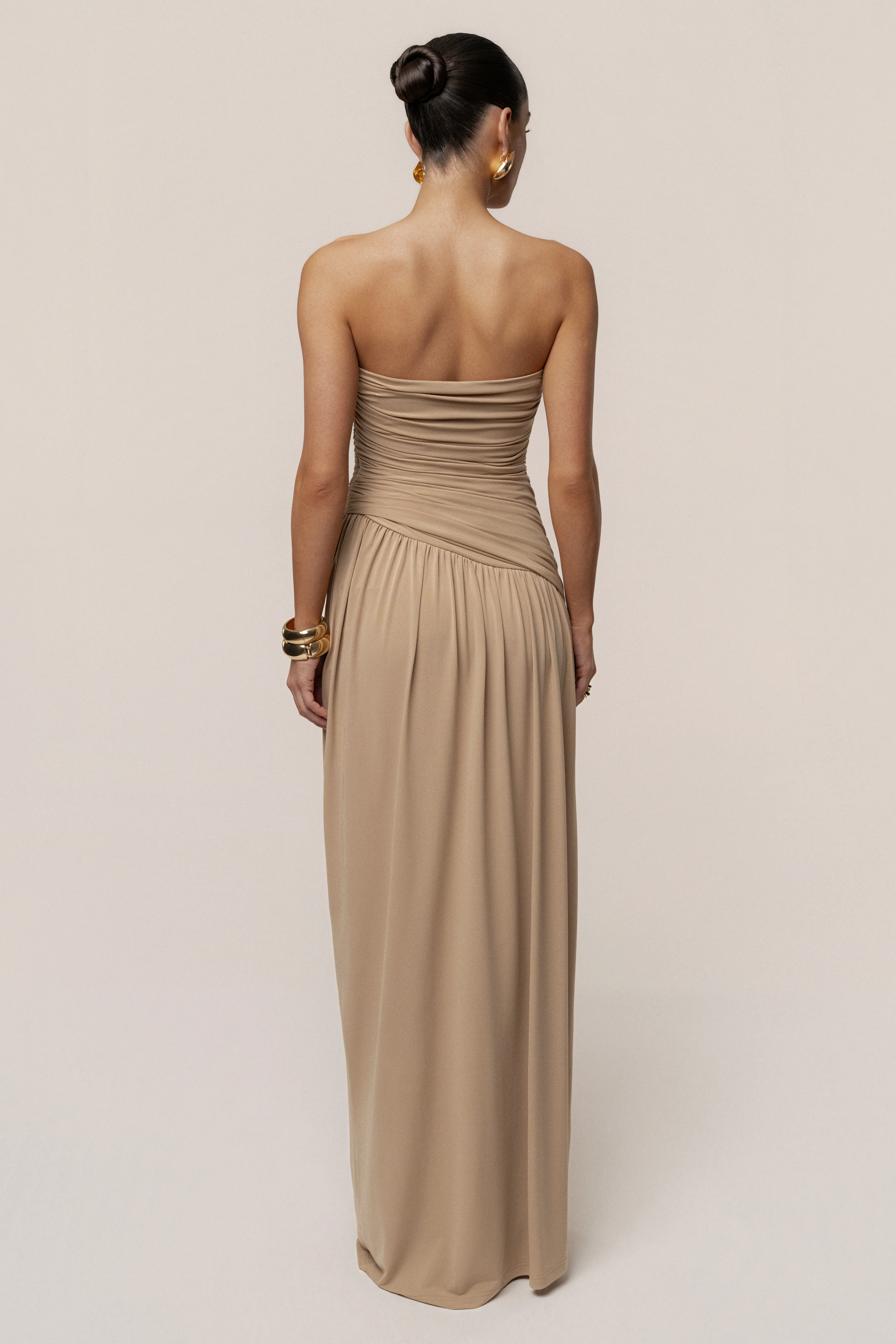 Beige Vision Of Elegance Maxi Dress - Image 11