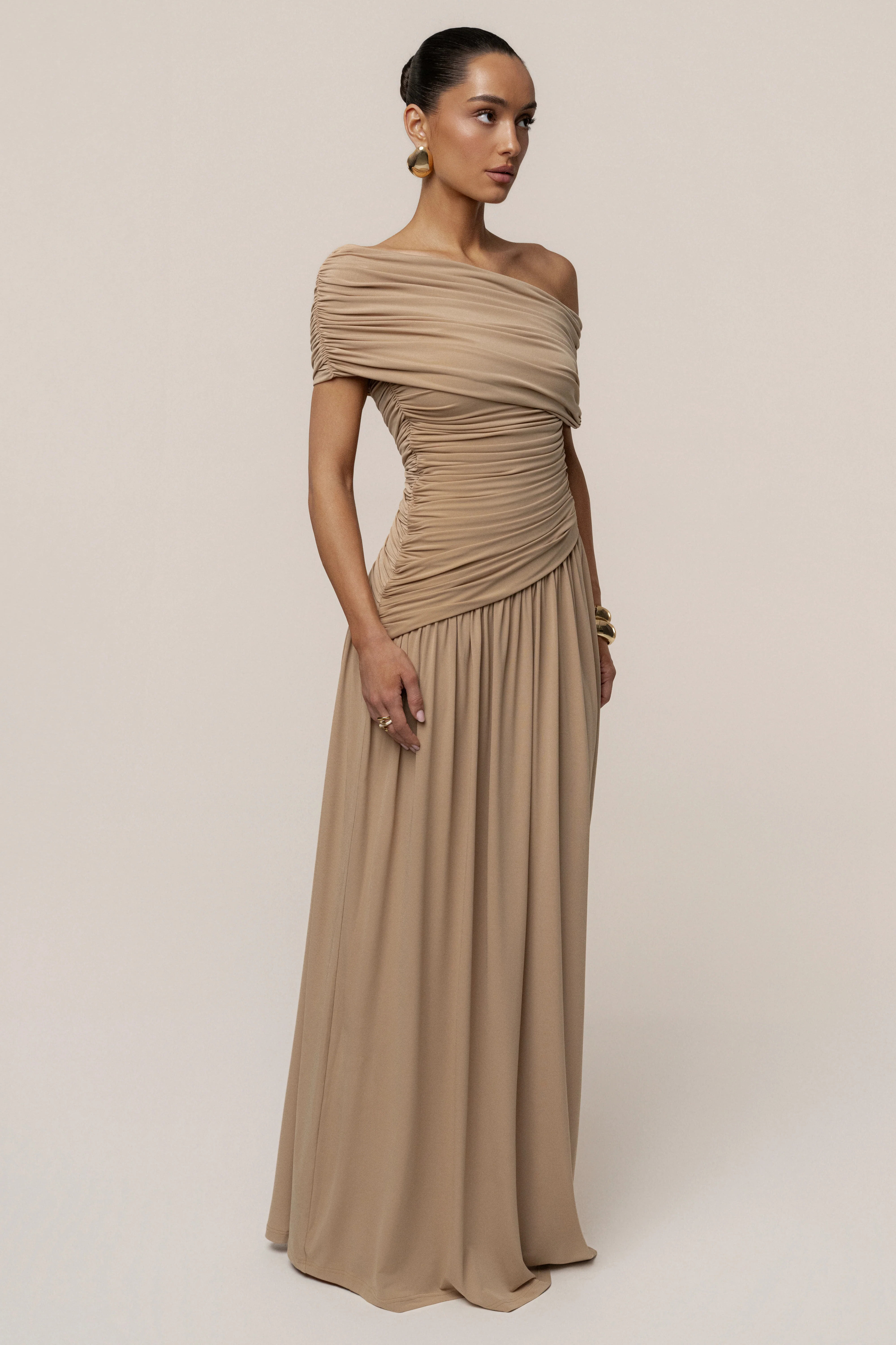 Beige Vision Of Elegance Maxi Dress - Image 14