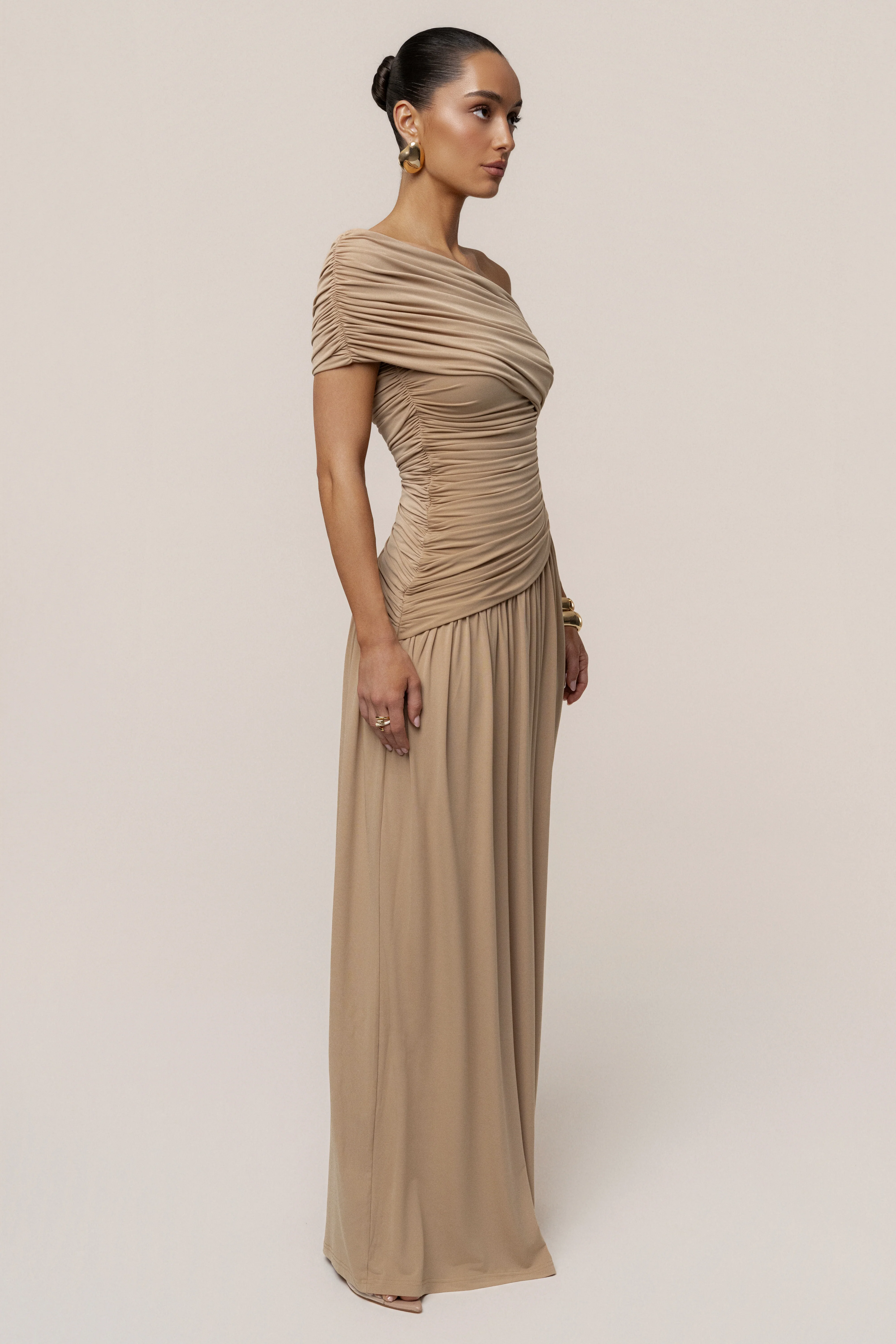 Beige Vision Of Elegance Maxi Dress - Image 16