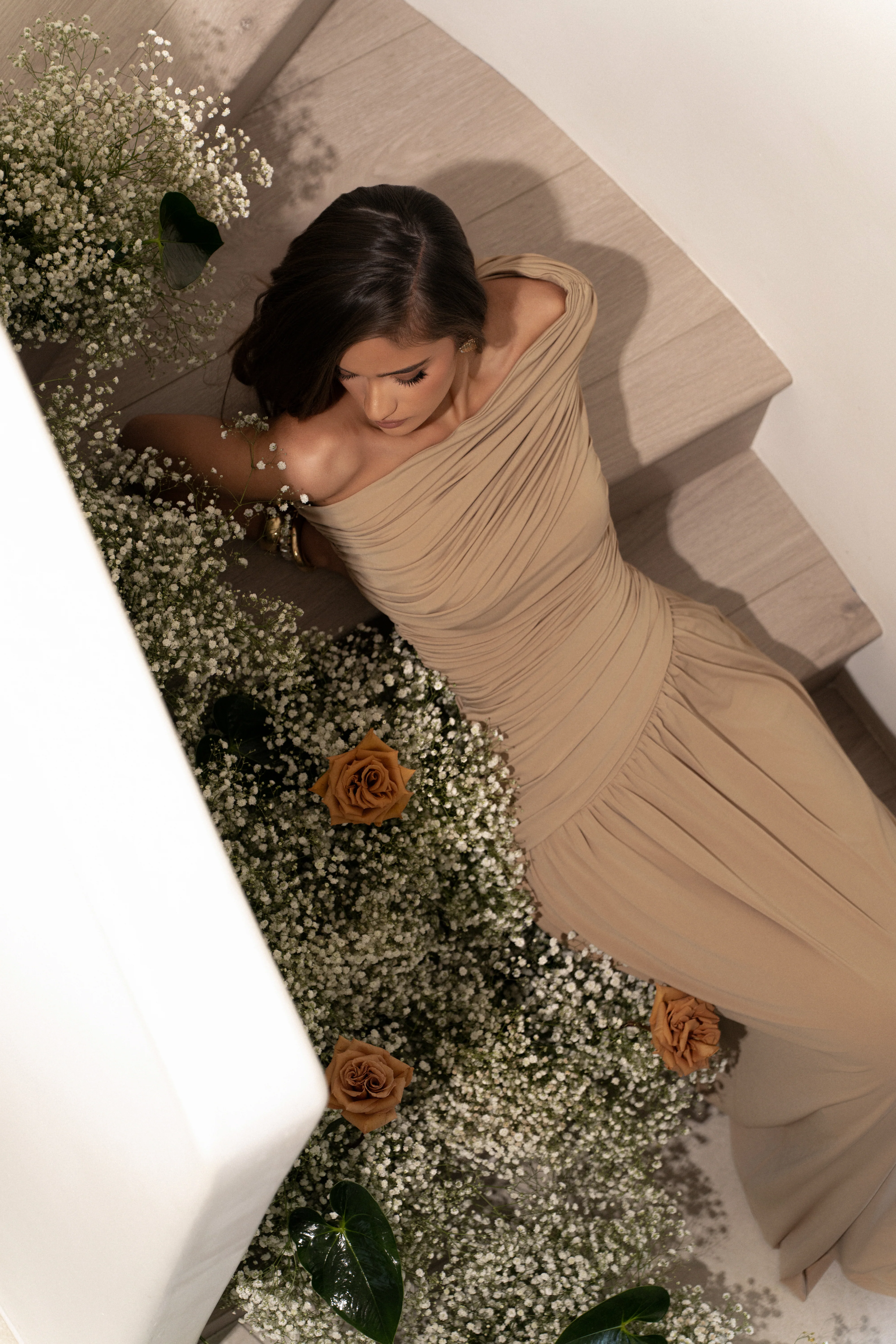 Beige Vision Of Elegance Maxi Dress - Image 7