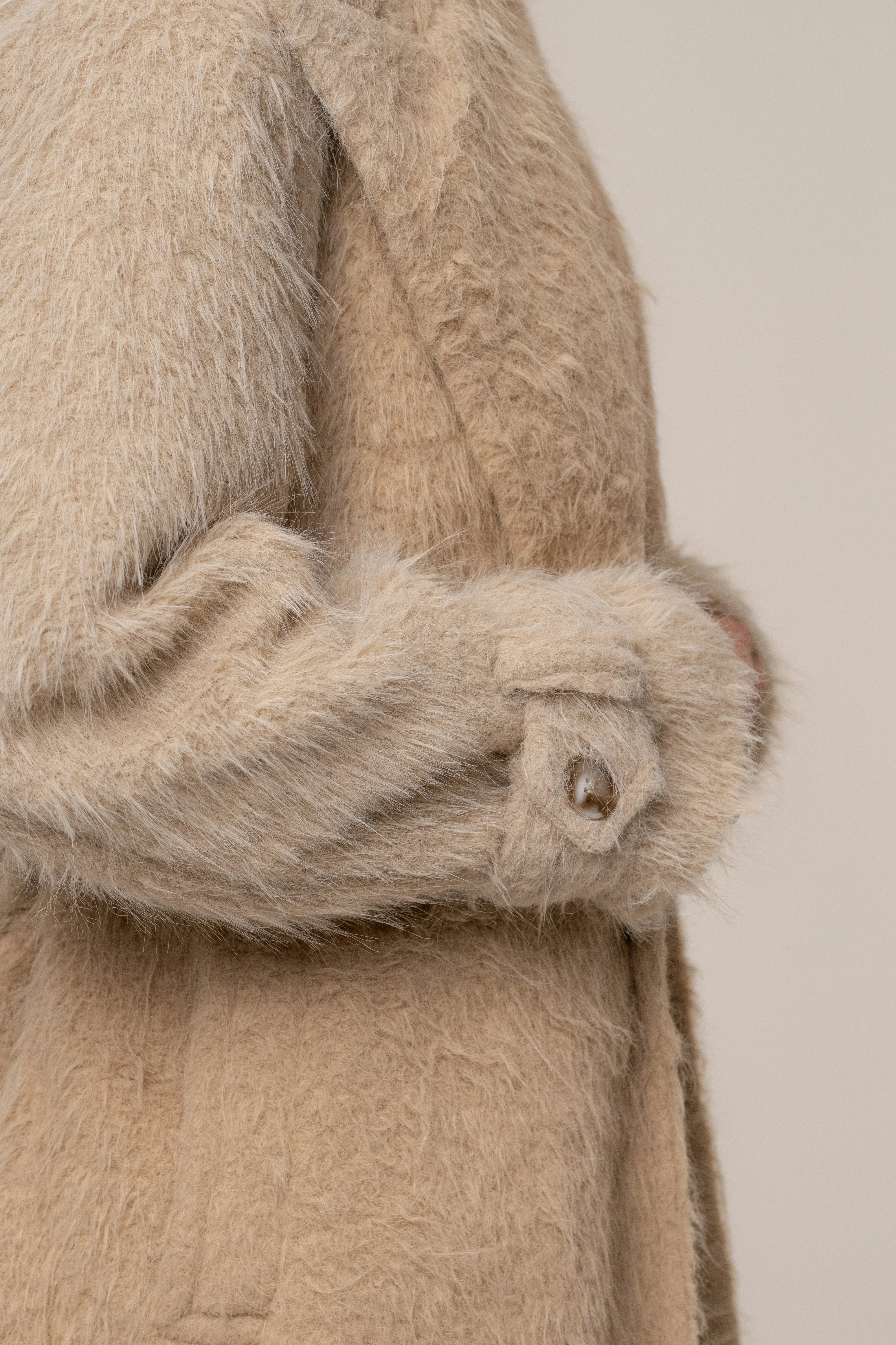 Beige Warm Layers Oversize Coat - Image 14