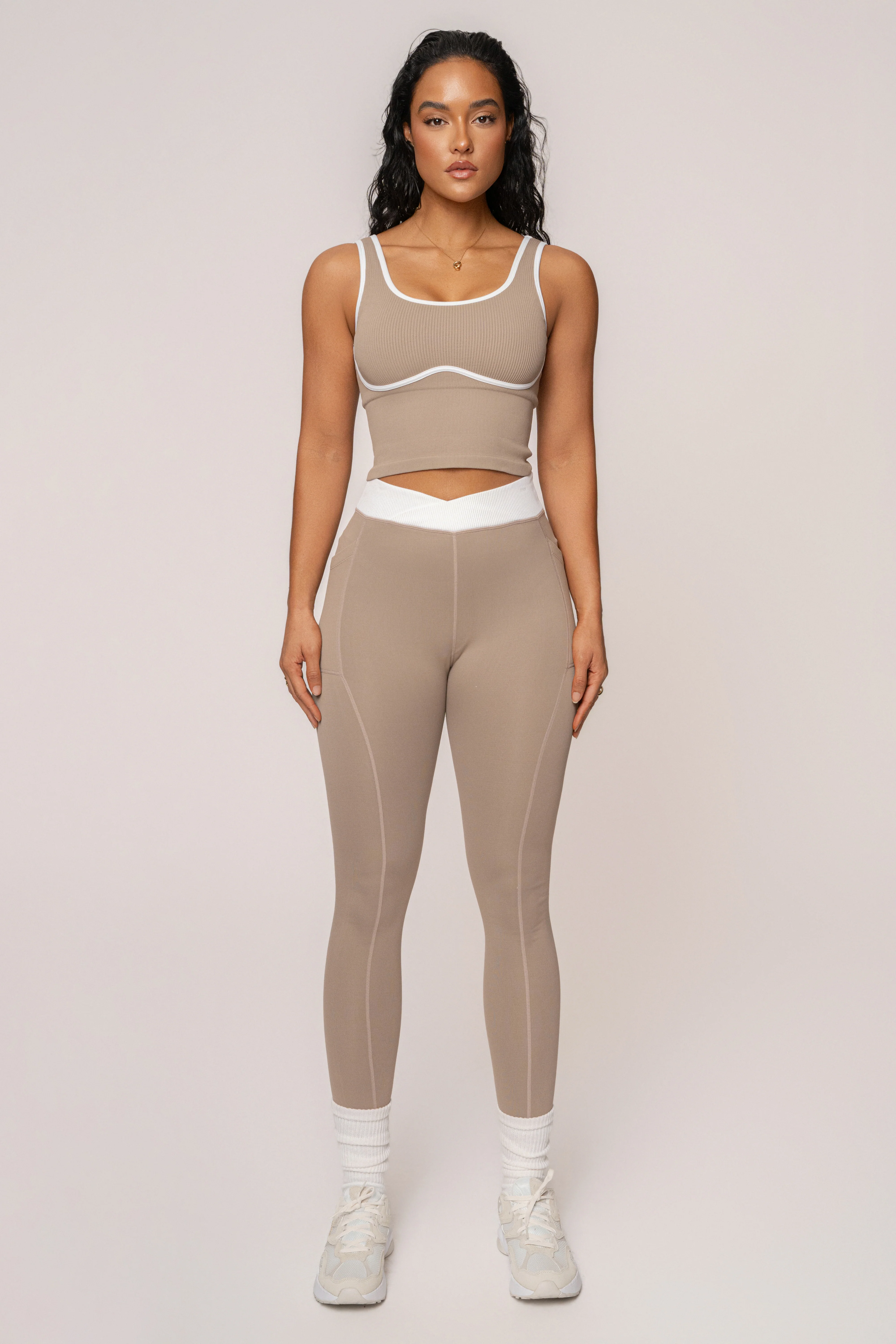 Beige/White Limitless Performance Top - Image 3