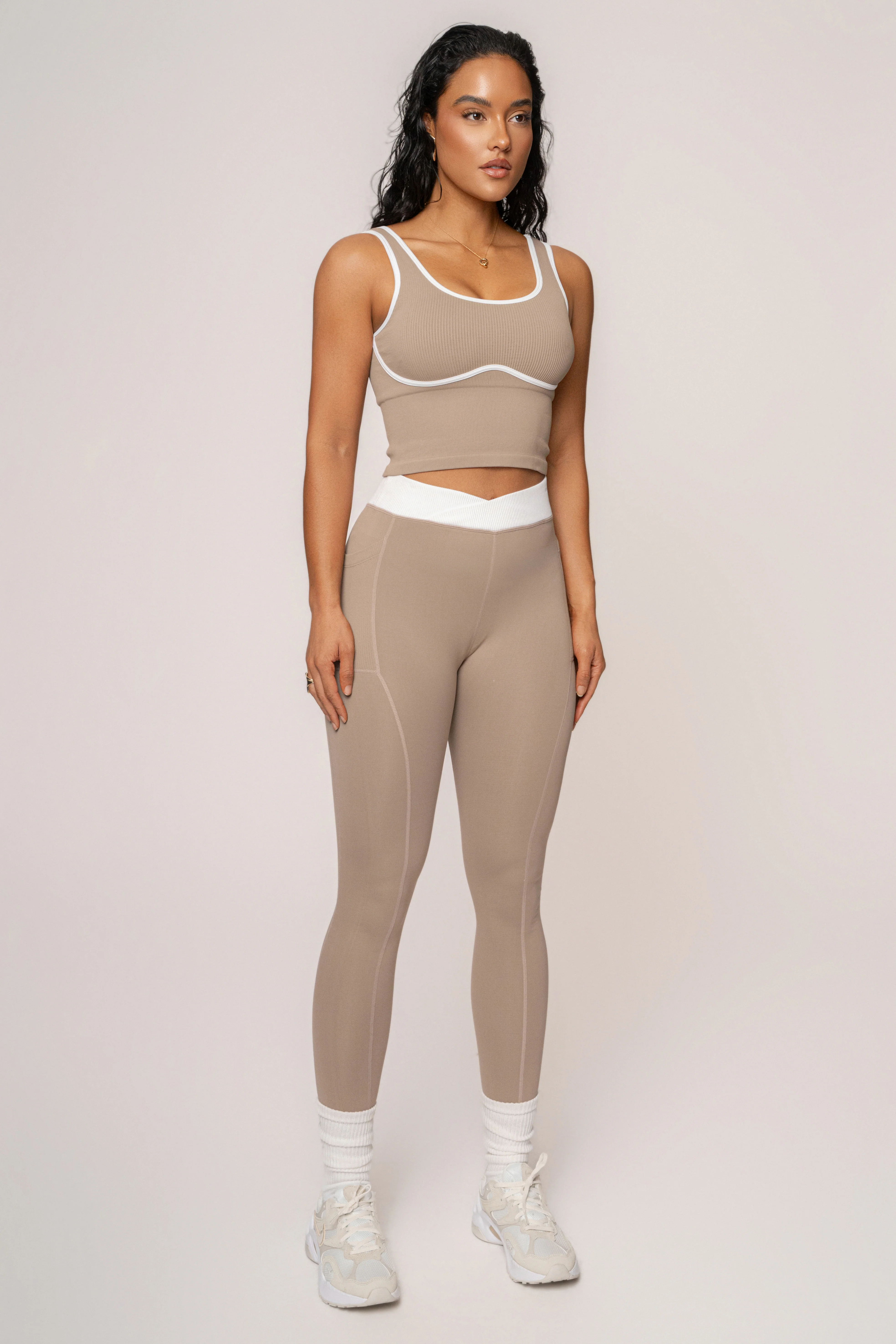 Beige/White Limitless Performance Top - Image 4