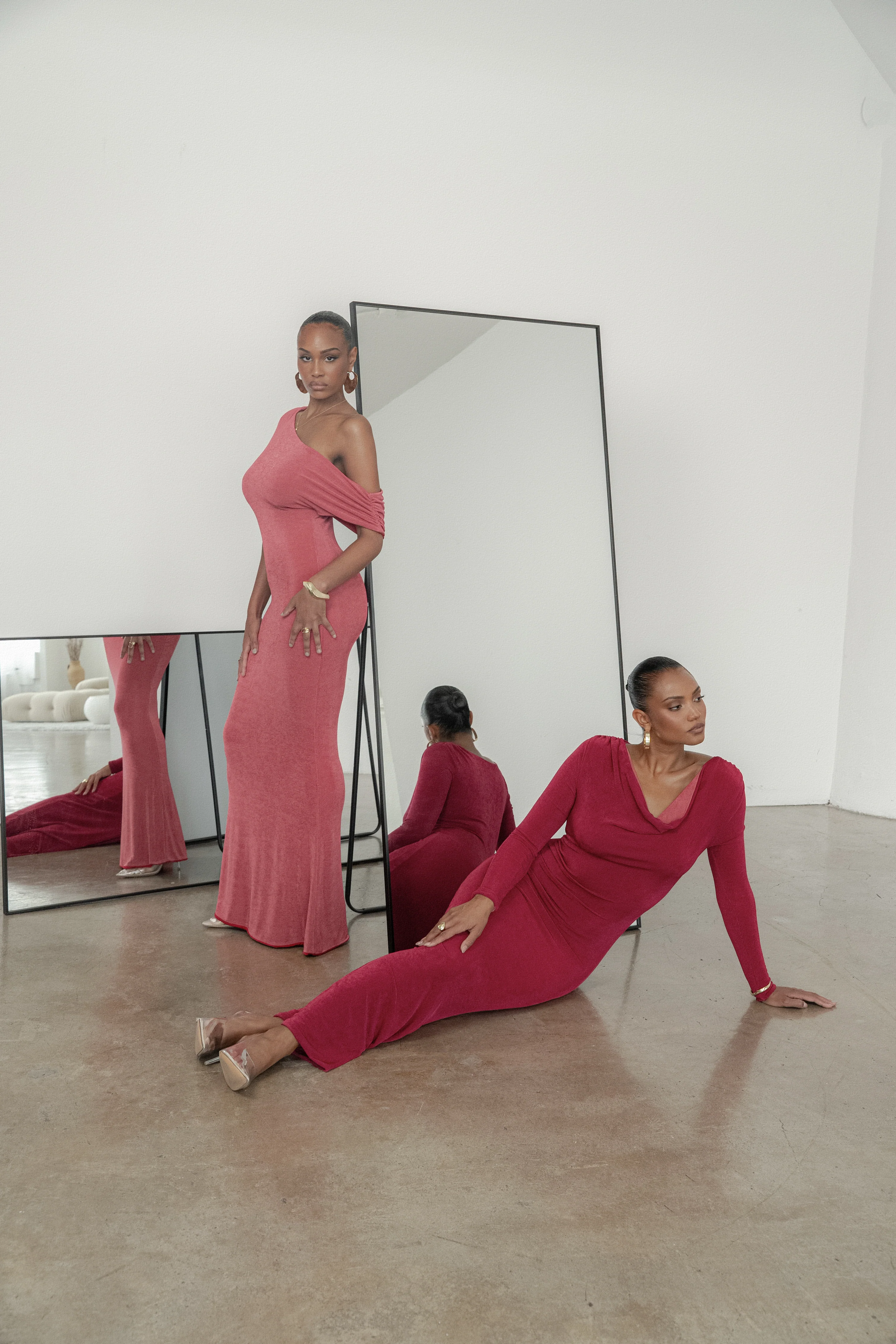 Berry/Mauve Ashton Reversible Maxi Dress - Image 12