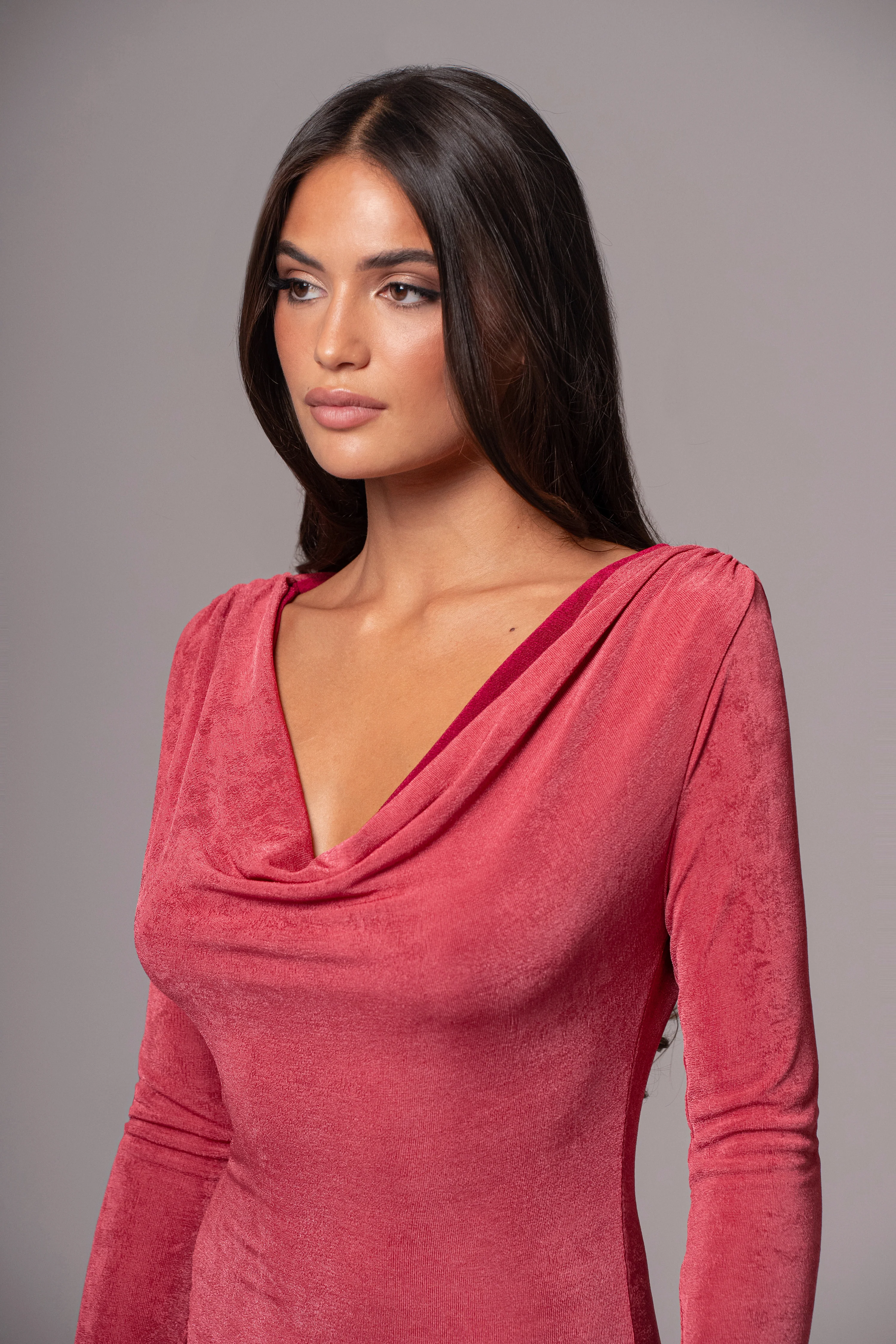 Berry/Mauve Ashton Reversible Maxi Dress - Image 14
