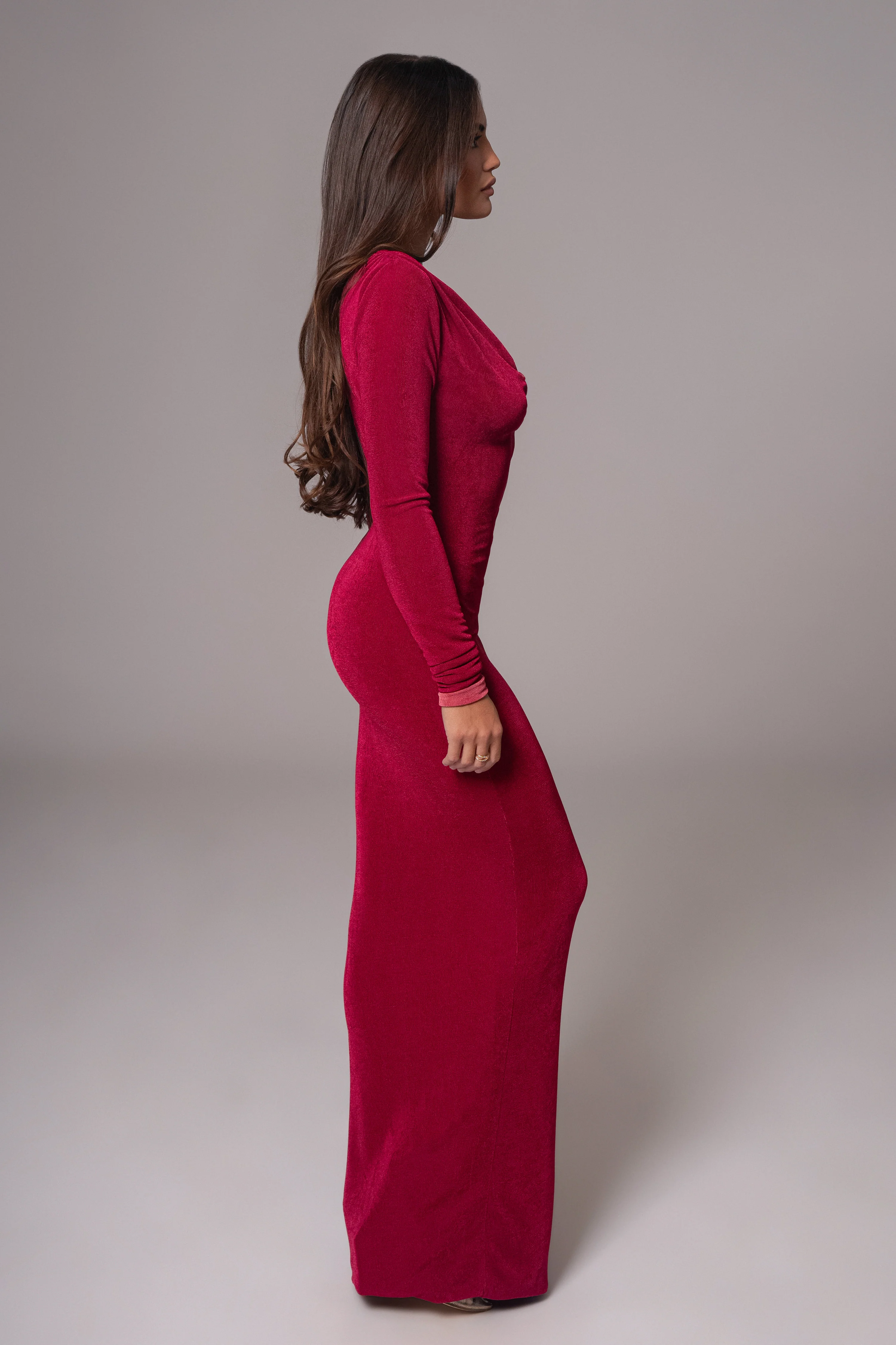 Berry/Mauve Ashton Reversible Maxi Dress - Image 19