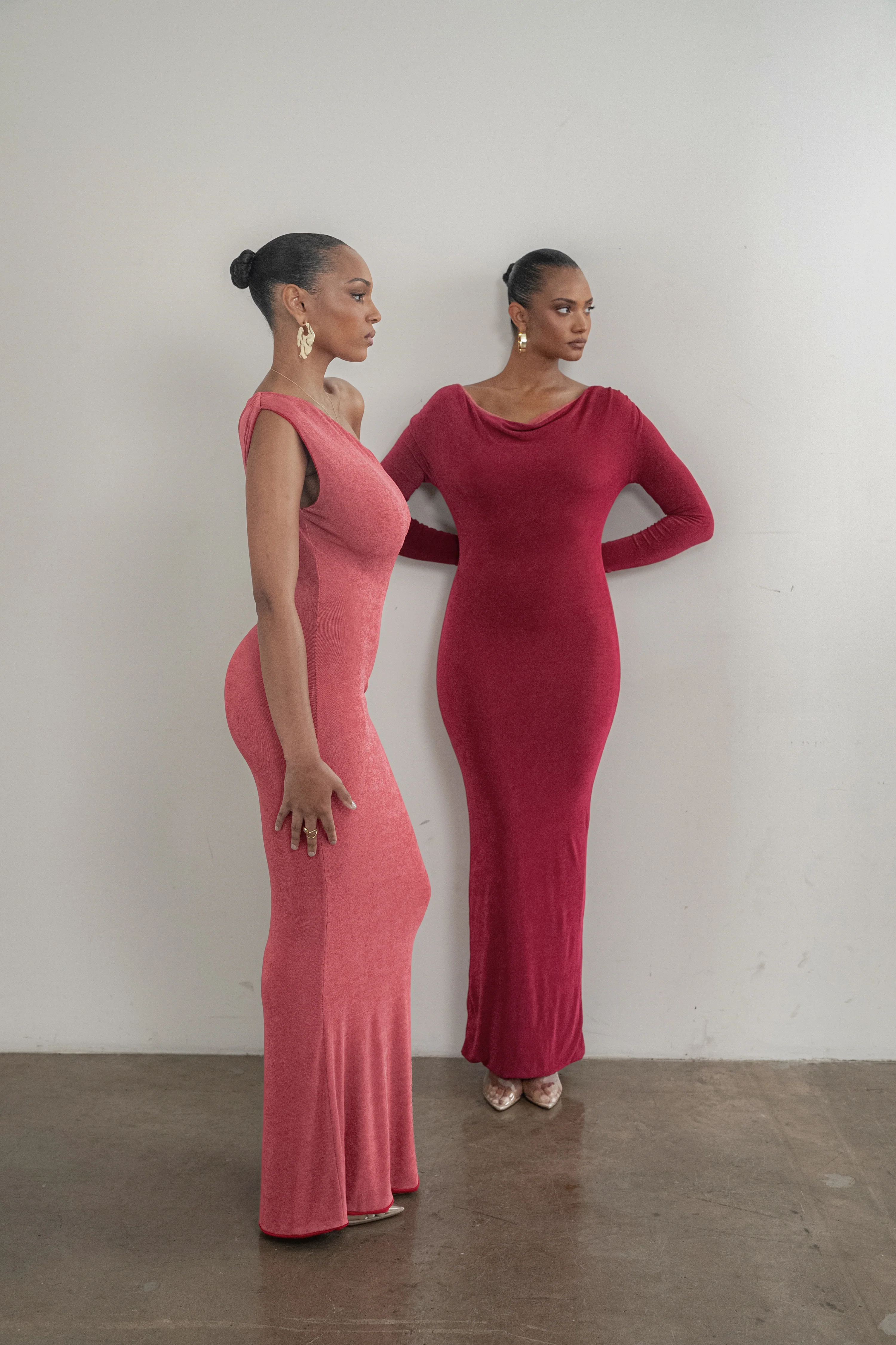 Berry/Mauve Ashton Reversible Maxi Dress - Image 4
