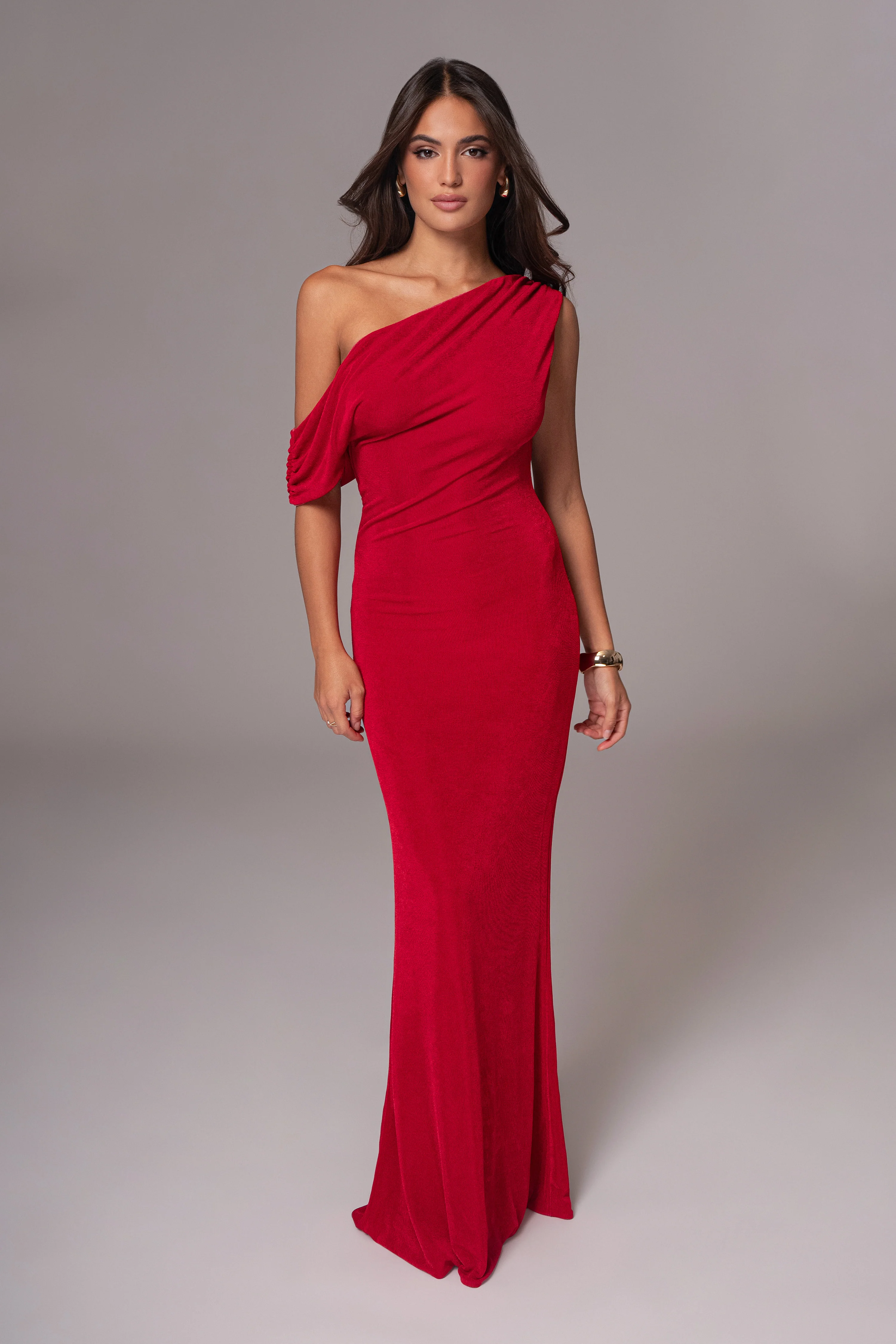 Berry/Red Classic Elegance Reversible Maxi Dress - Image 11