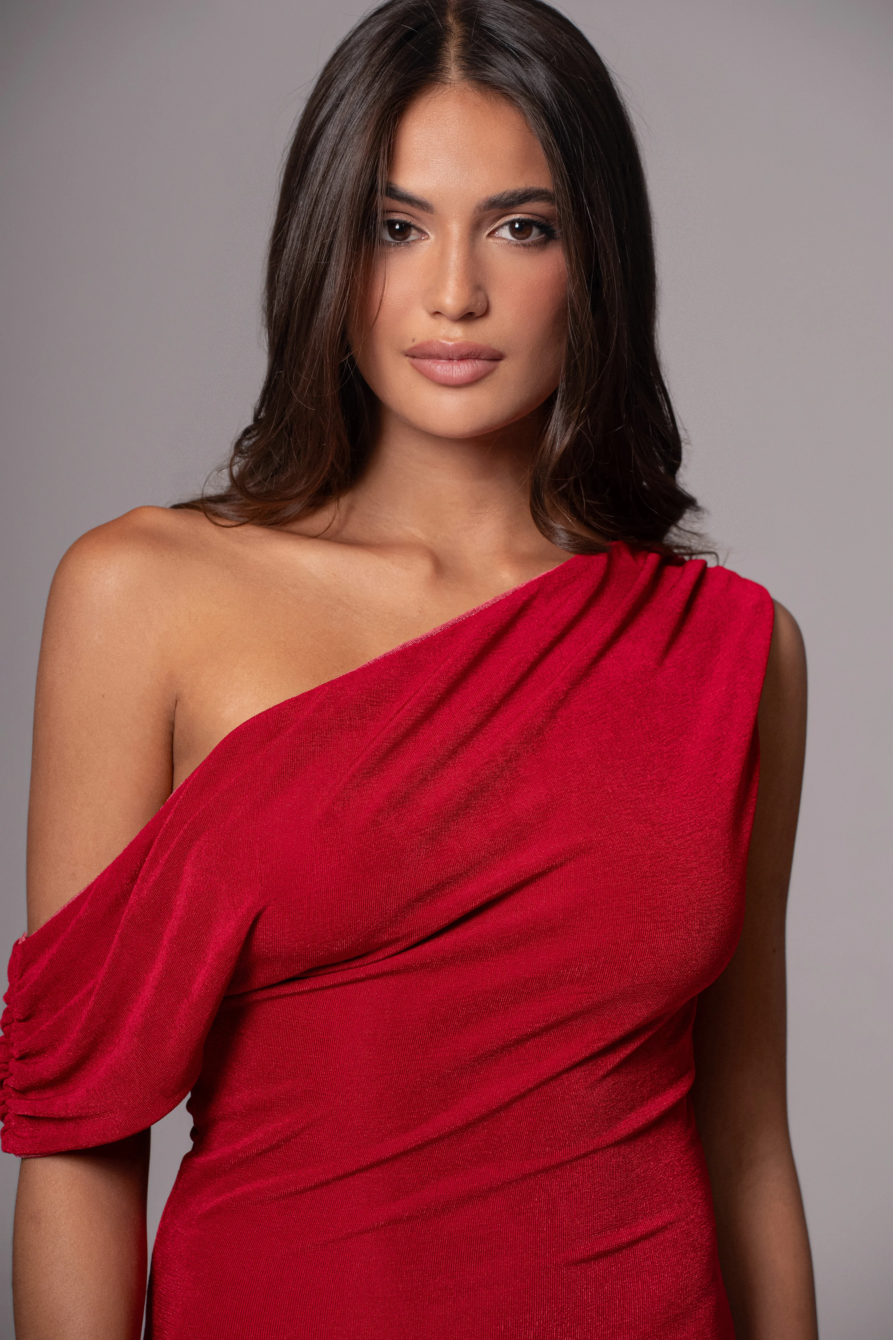 Berry/Red Classic Elegance Reversible Maxi Dress - Image 12