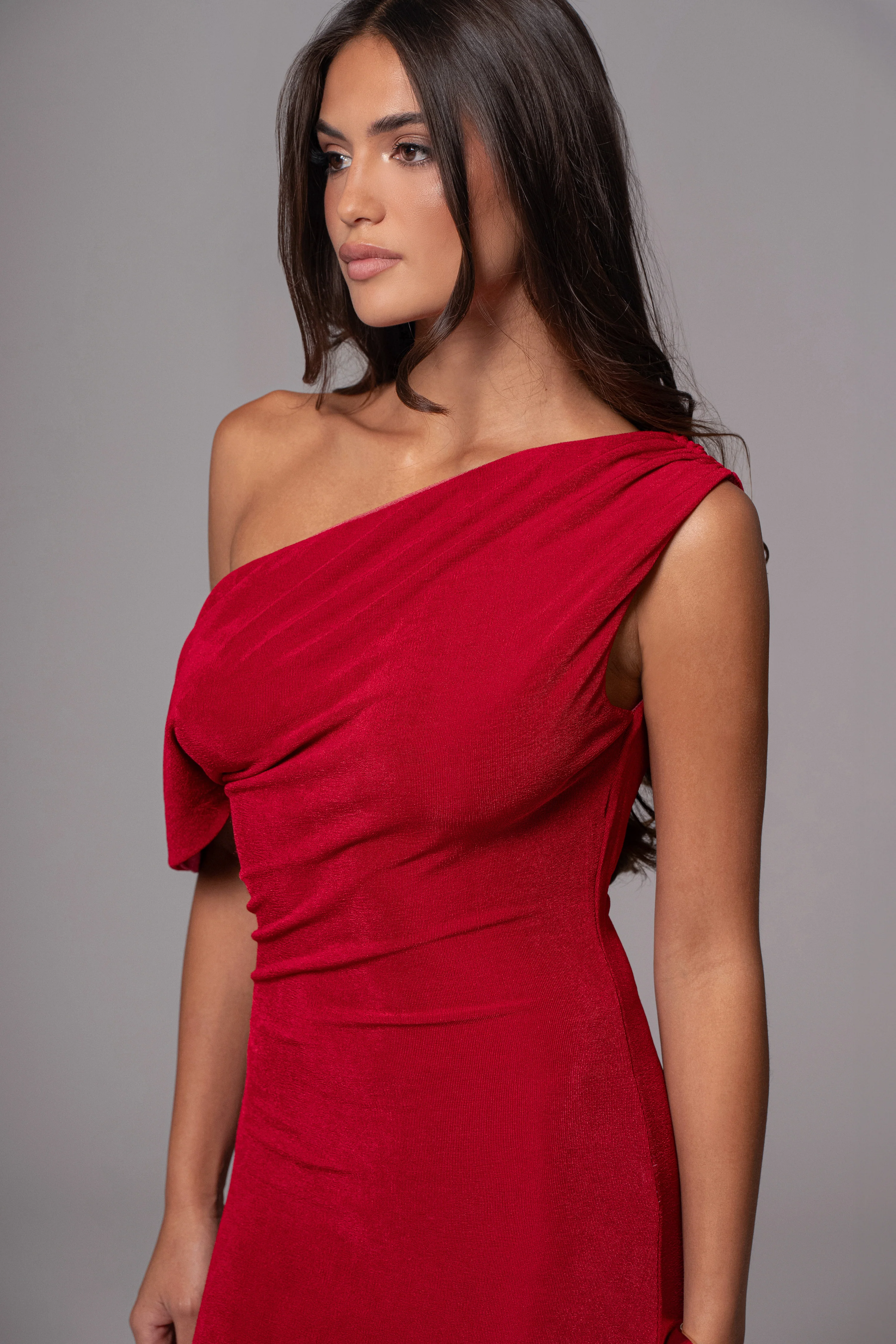 Berry/Red Classic Elegance Reversible Maxi Dress - Image 15