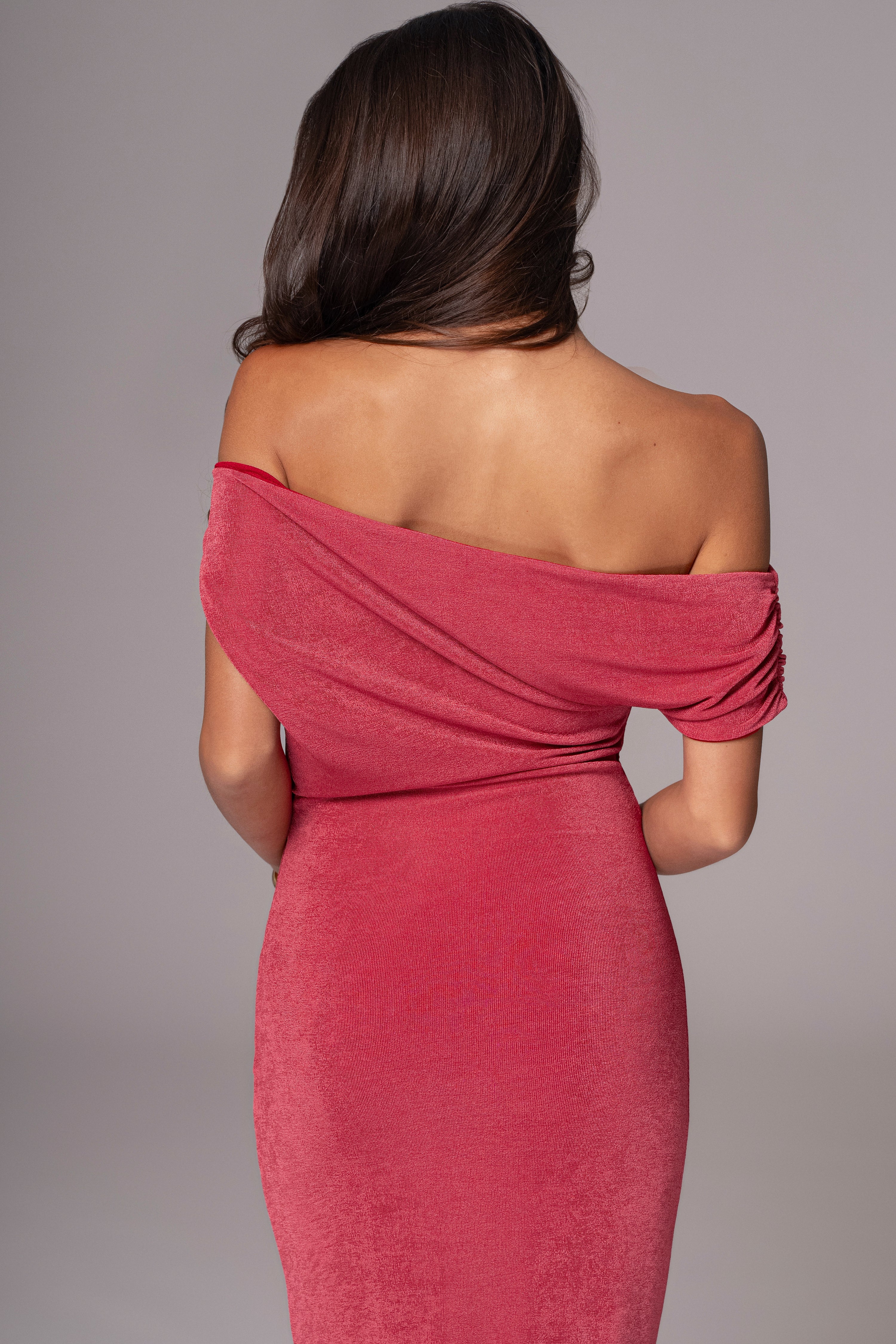 Berry/Red Classic Elegance Reversible Maxi Dress - Image 24