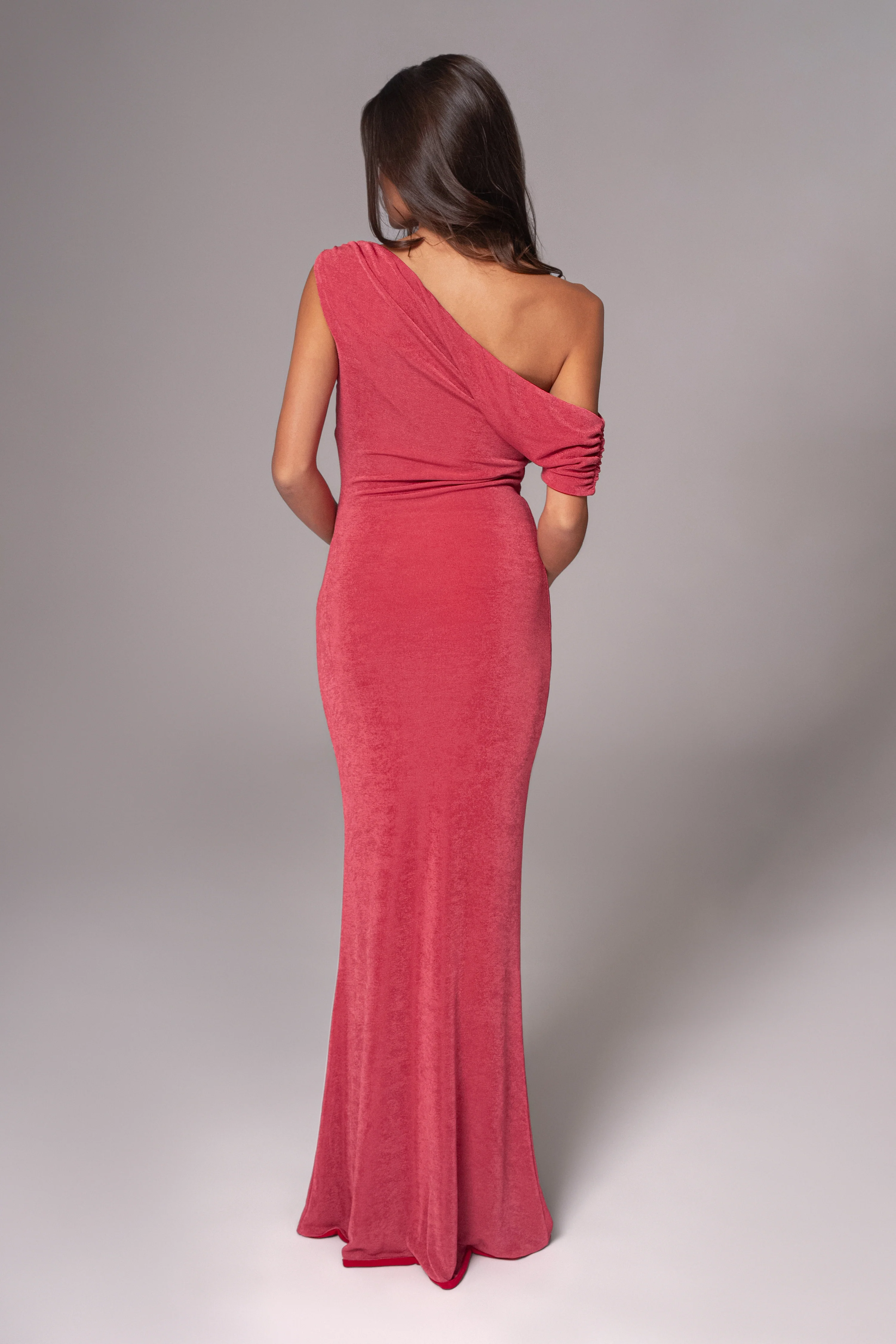 Berry/Red Classic Elegance Reversible Maxi Dress - Image 25