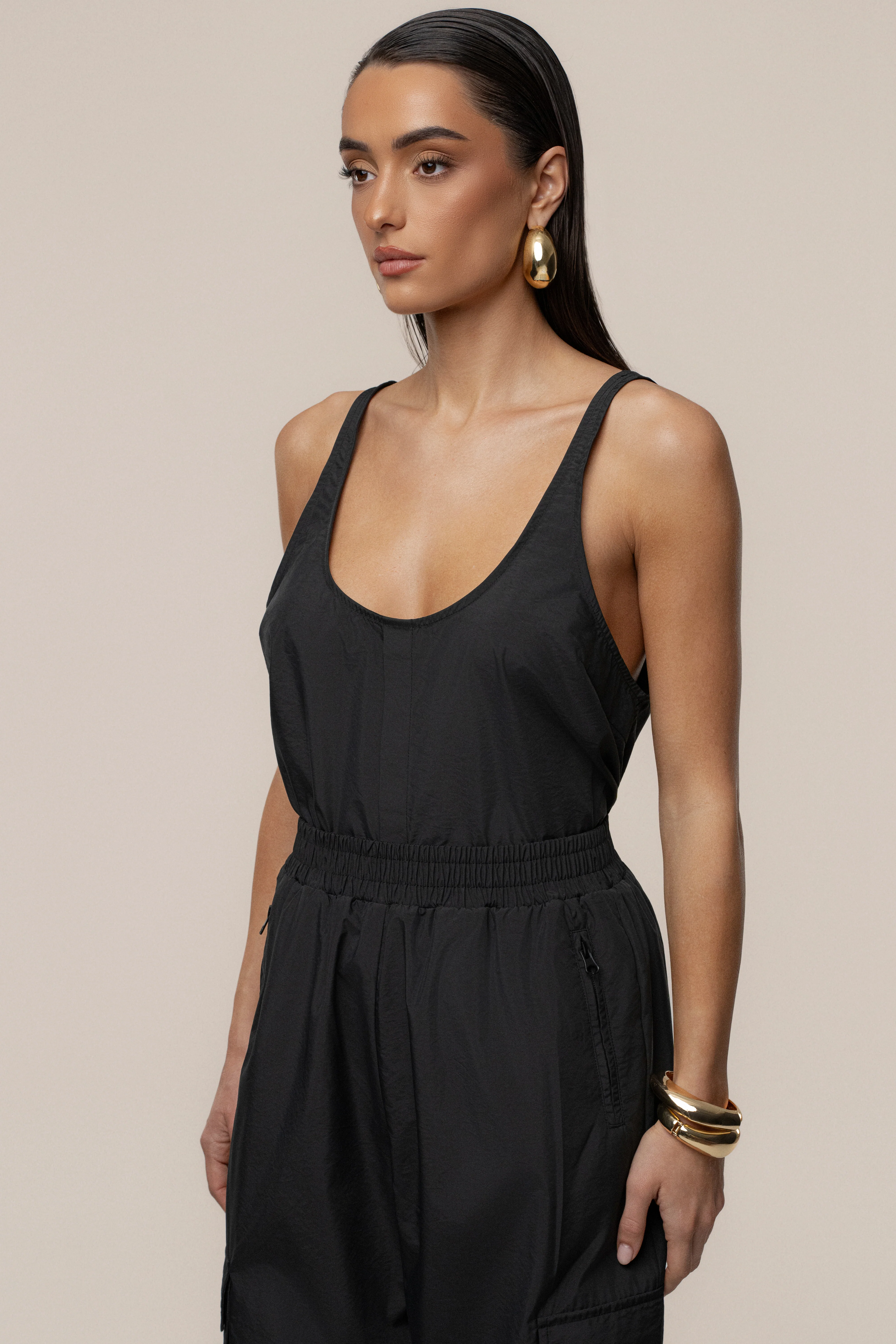 Black Active Scoop Neck Top - Image 6