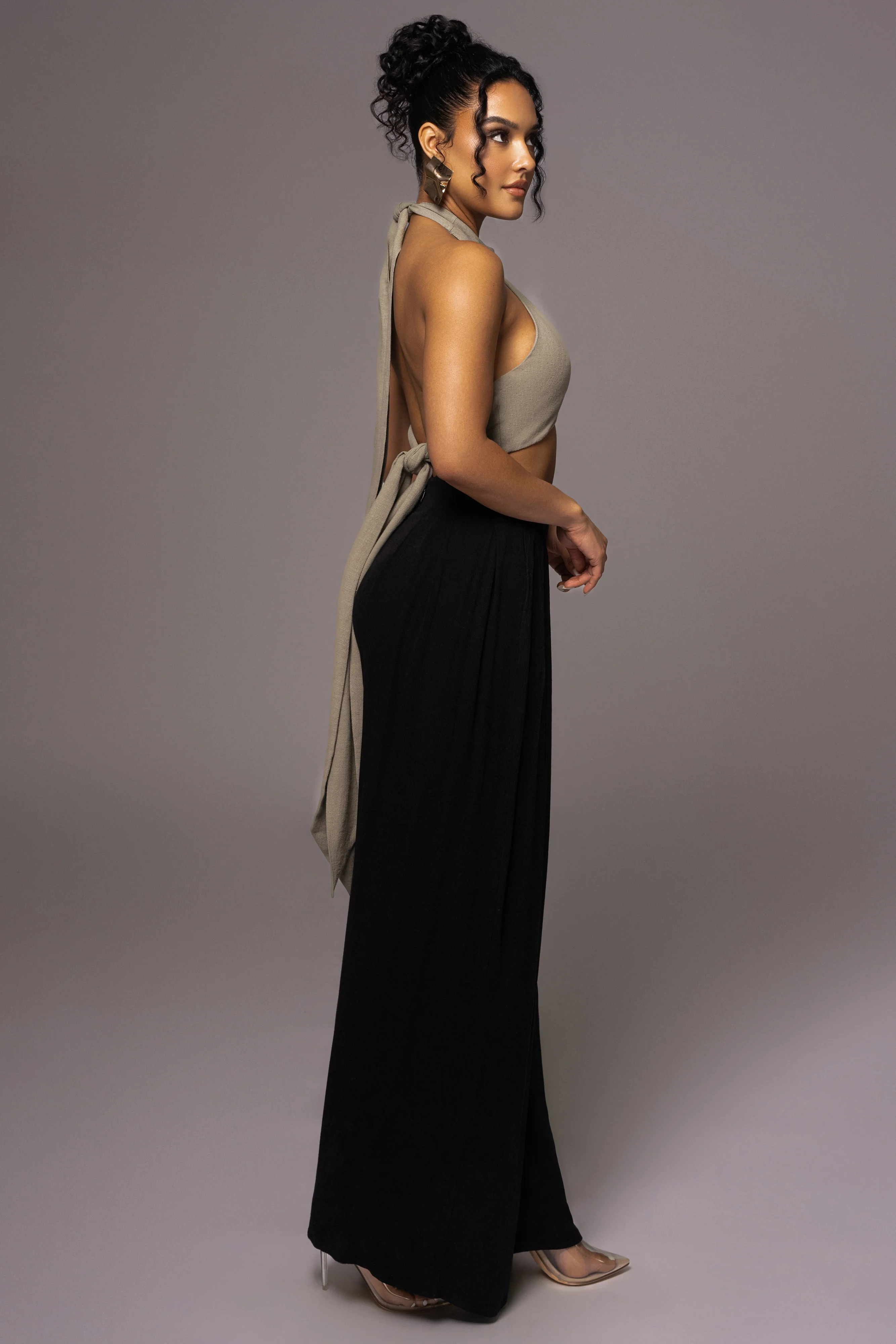 Black After Sunset Pleated Pants - Image 9